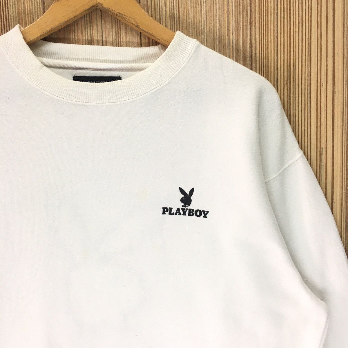 Playboy × Vintage Vintage Playboy Bunny Embroidery Big Logo Sweatshirt Size US L / EU 52-54 / 3 - 4 Thumbnail