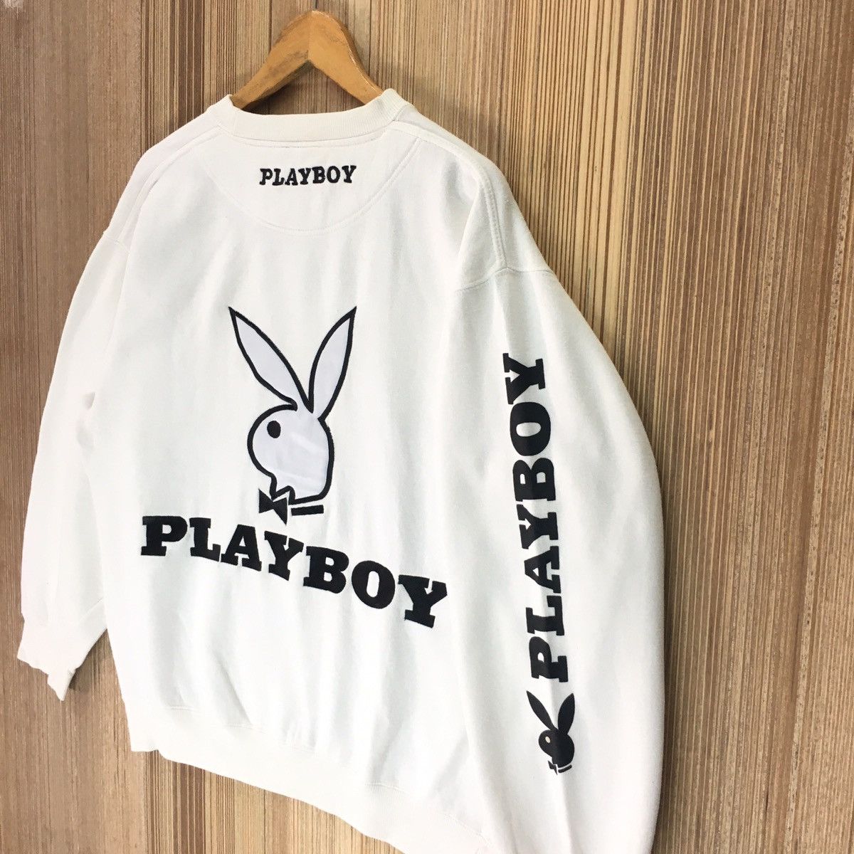 Playboy × Vintage Vintage Playboy Bunny Embroidery Big Logo Sweatshirt Size US L / EU 52-54 / 3 - 9 Thumbnail