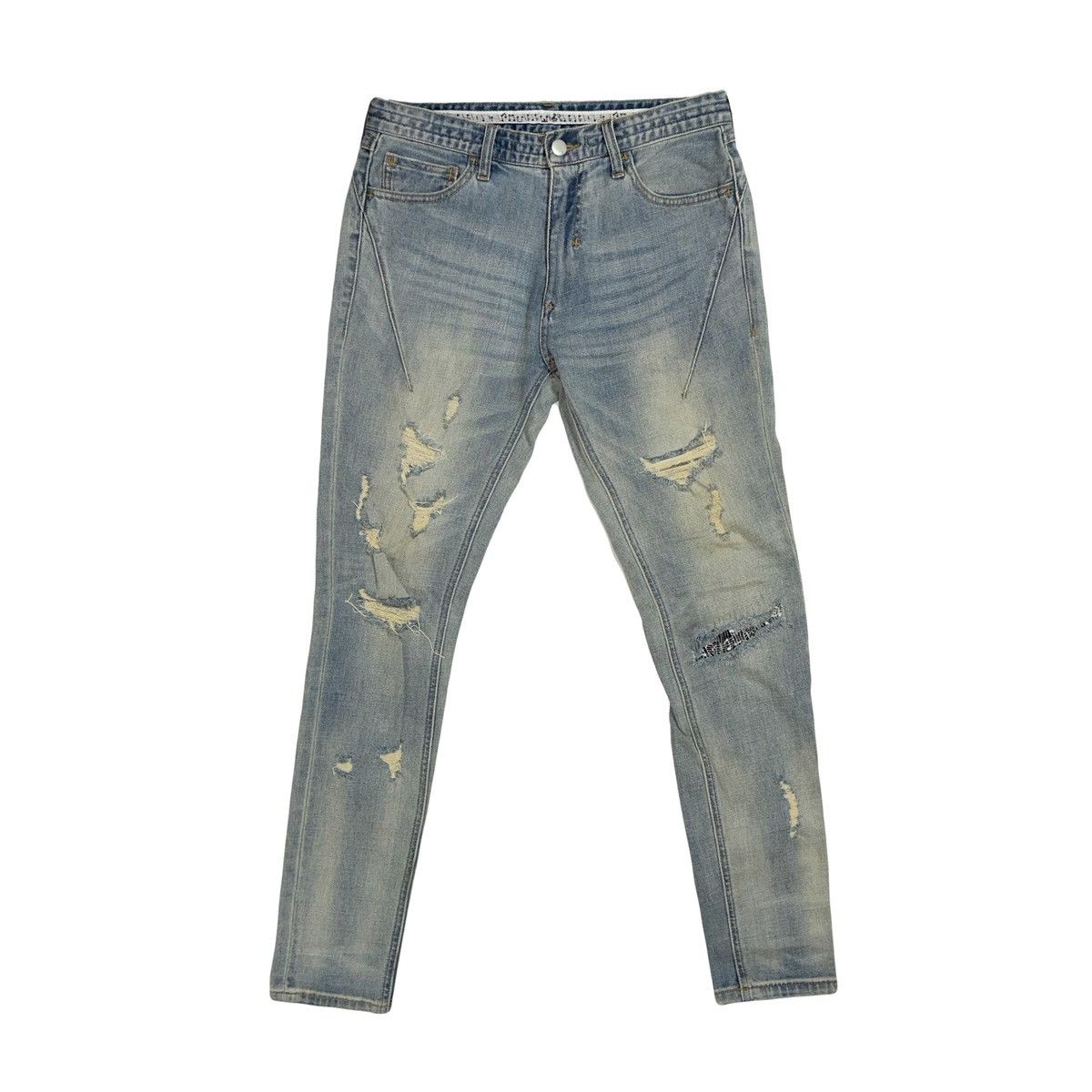 Number (N)ine Number (N)ine Denim Distressed Jeans Size US 28 / EU 44 - 1 Thumbnail