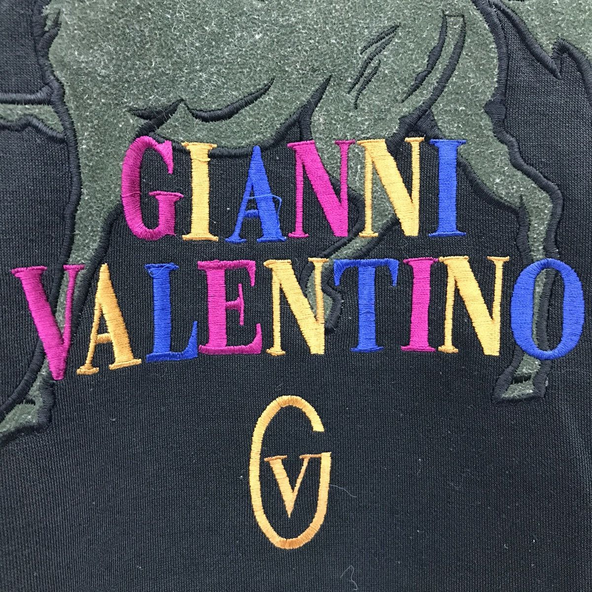 Gianni Valentino × Valentino × Vintage Gianni Valentino Multicolour Logo Horse Sweatshirt Size US M / EU 48-50 / 2 - 4 Thumbnail