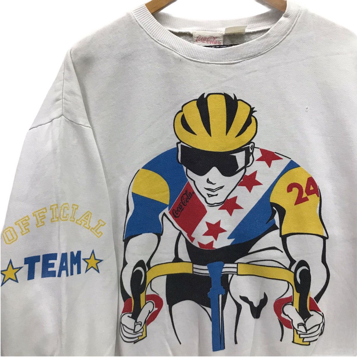 Coca Cola × USA Olympics × Vintage Vintage Coca Cola Olympic Cycling Sports Sweatshirt Size US M / EU 48-50 / 2 - 5 Thumbnail