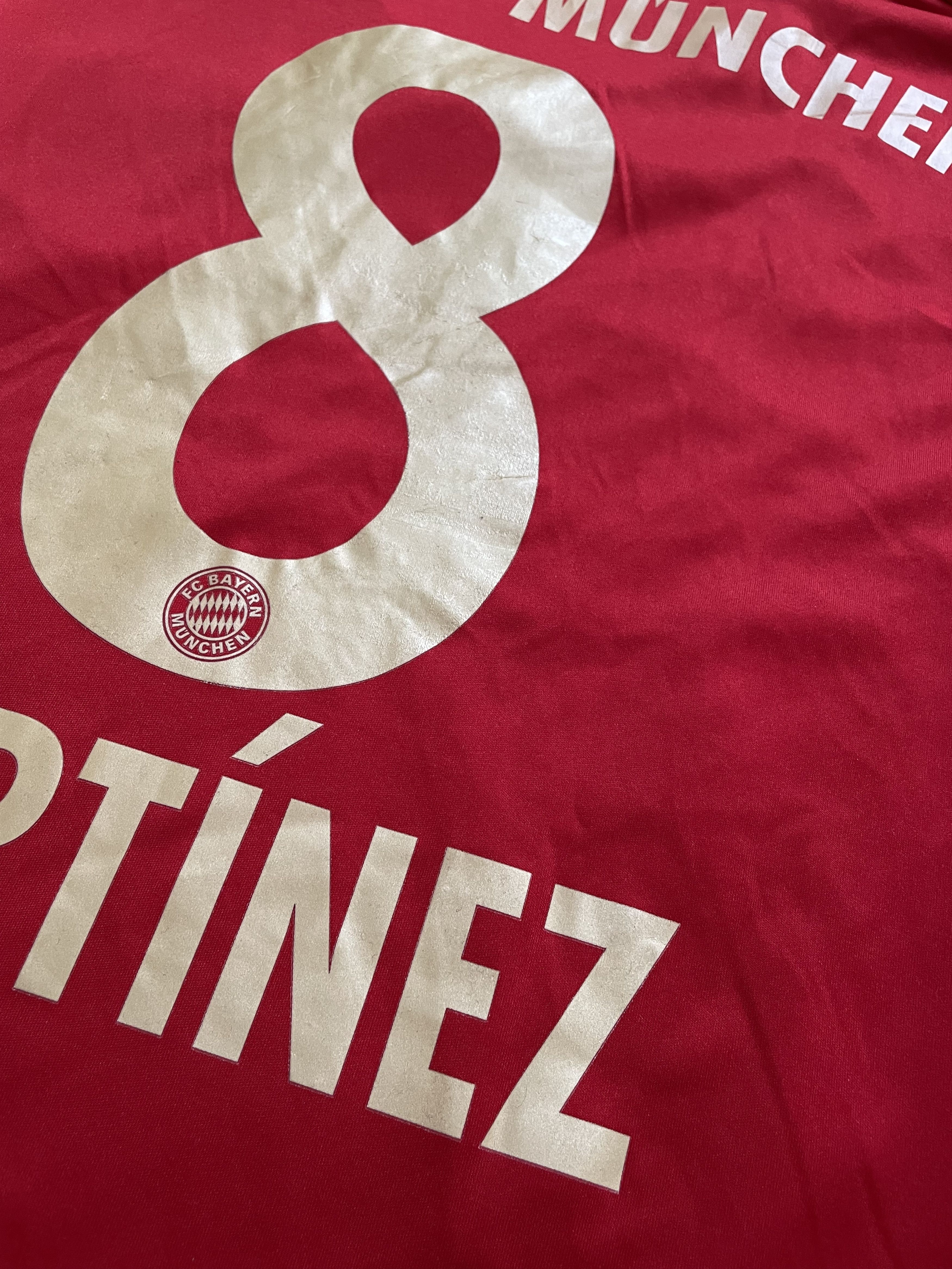 Adidas Bayern Munich #8 Martinez football shirt 2011 Jersey Tee Size US M / EU 48-50 / 2 - 15 Thumbnail