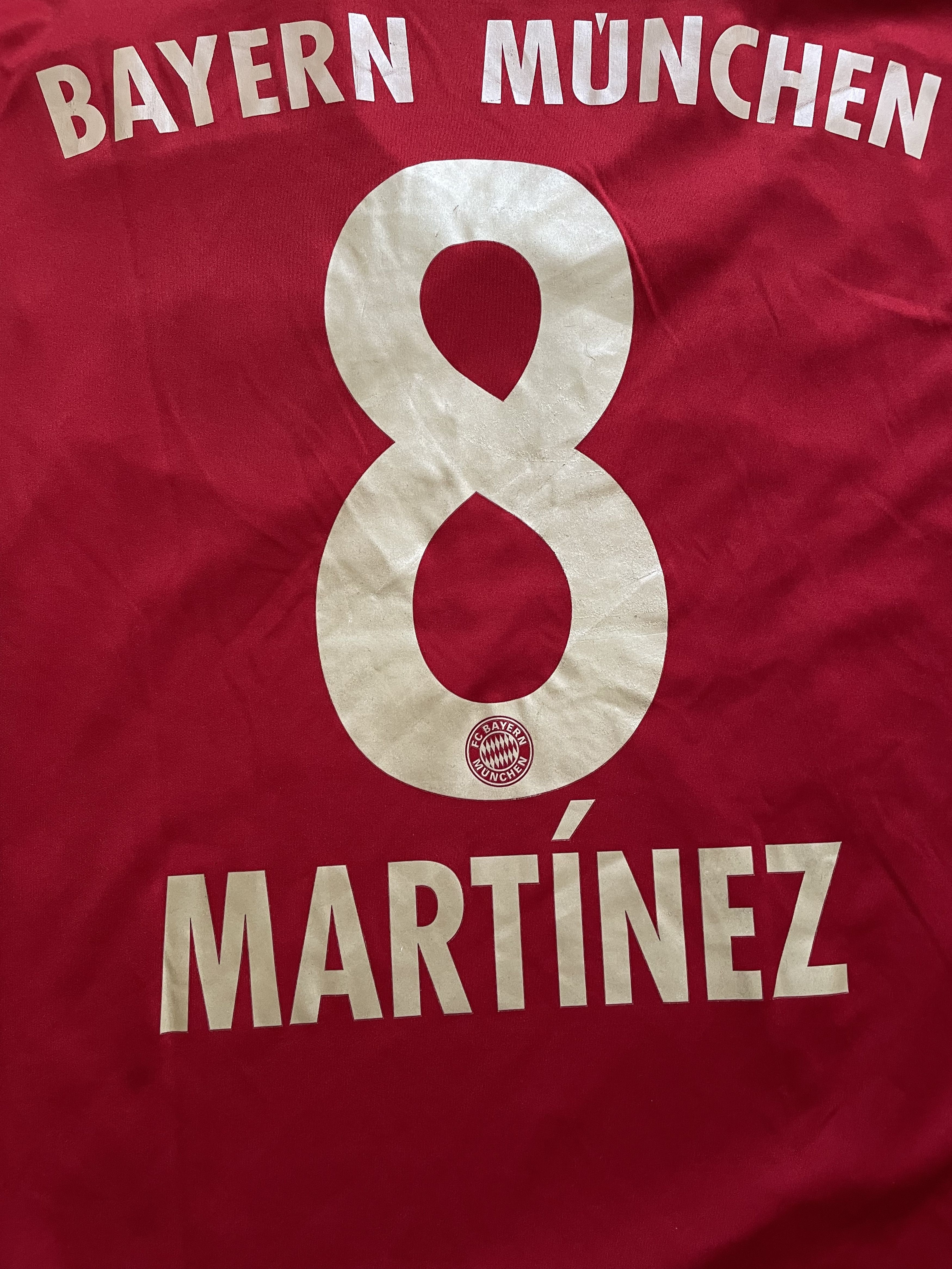 Adidas Bayern Munich #8 Martinez football shirt 2011 Jersey Tee Size US M / EU 48-50 / 2 - 12 Thumbnail