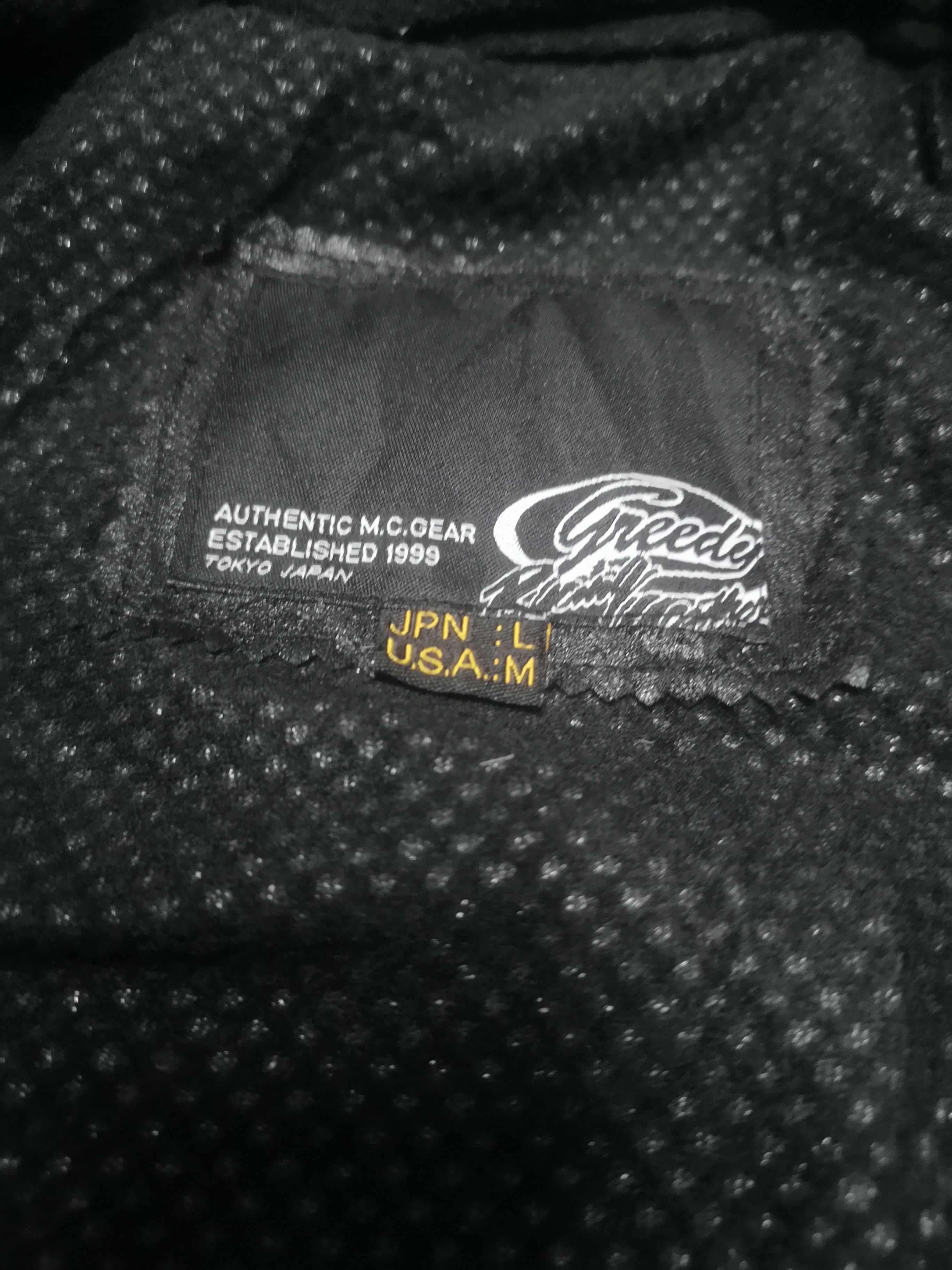 Greedy Genius 🔥Vintage Greedy Motocycles Jacket With Elbow Padding Size US L / EU 52-54 / 3 - 6 Thumbnail