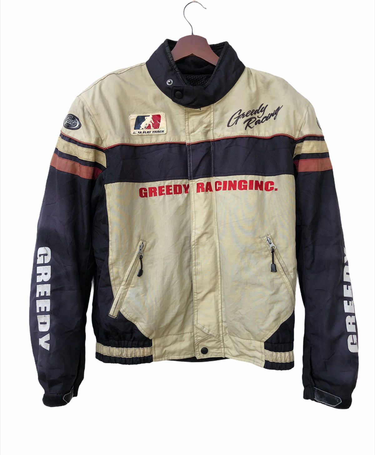 Greedy Genius 🔥Vintage Greedy Motocycles Jacket With Elbow Padding Size US L / EU 52-54 / 3 - 1 Thumbnail