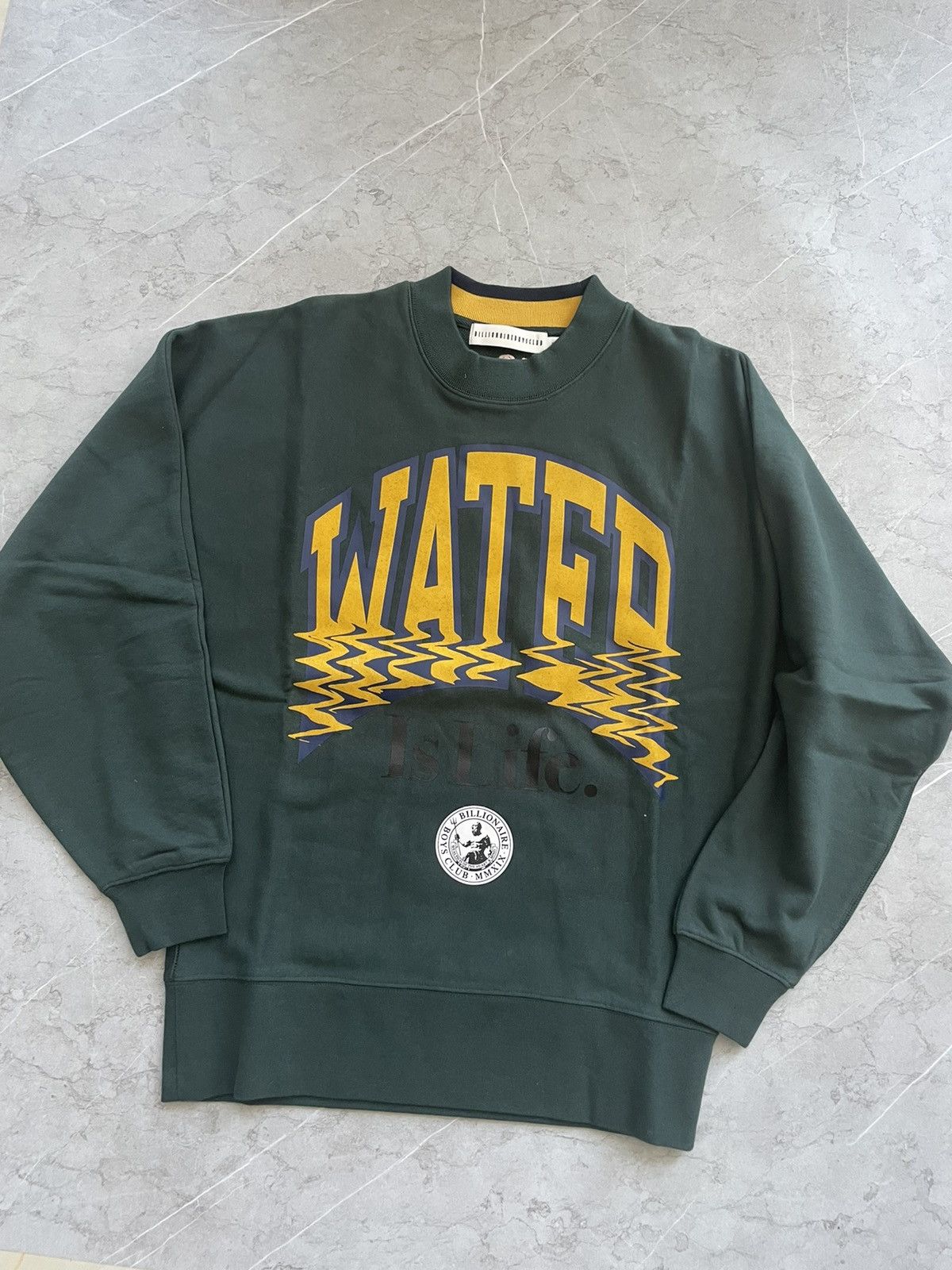 image of Billionaire Boys Club Bbc Water Is Life Sweatshirt M in Green, Men's (Size Medium)