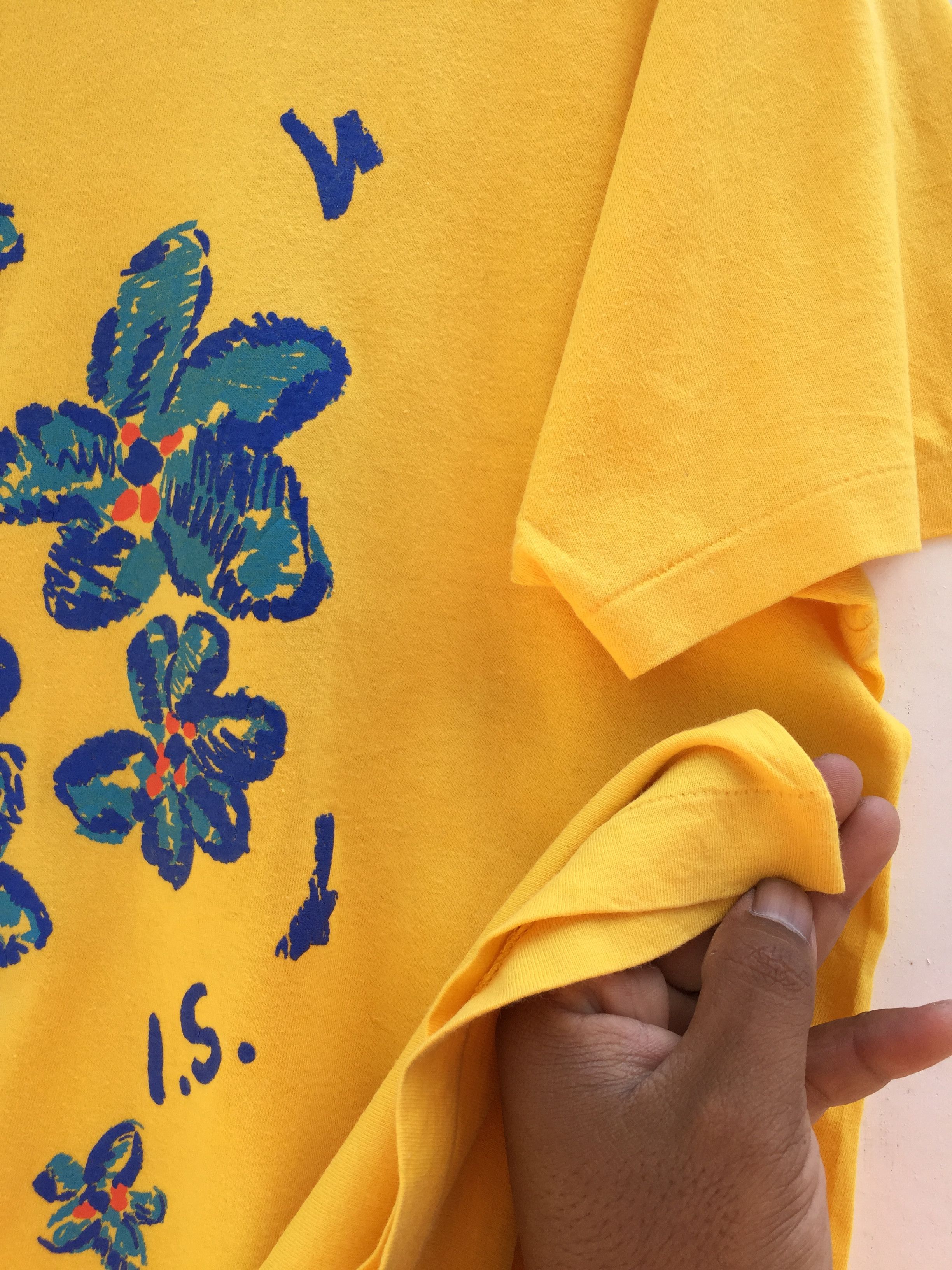 Issey Miyake Issey Miyake x Tsumori Chisato Printed Flowers Logo Tshirt Size US M / EU 48-50 / 2 - 7 Thumbnail