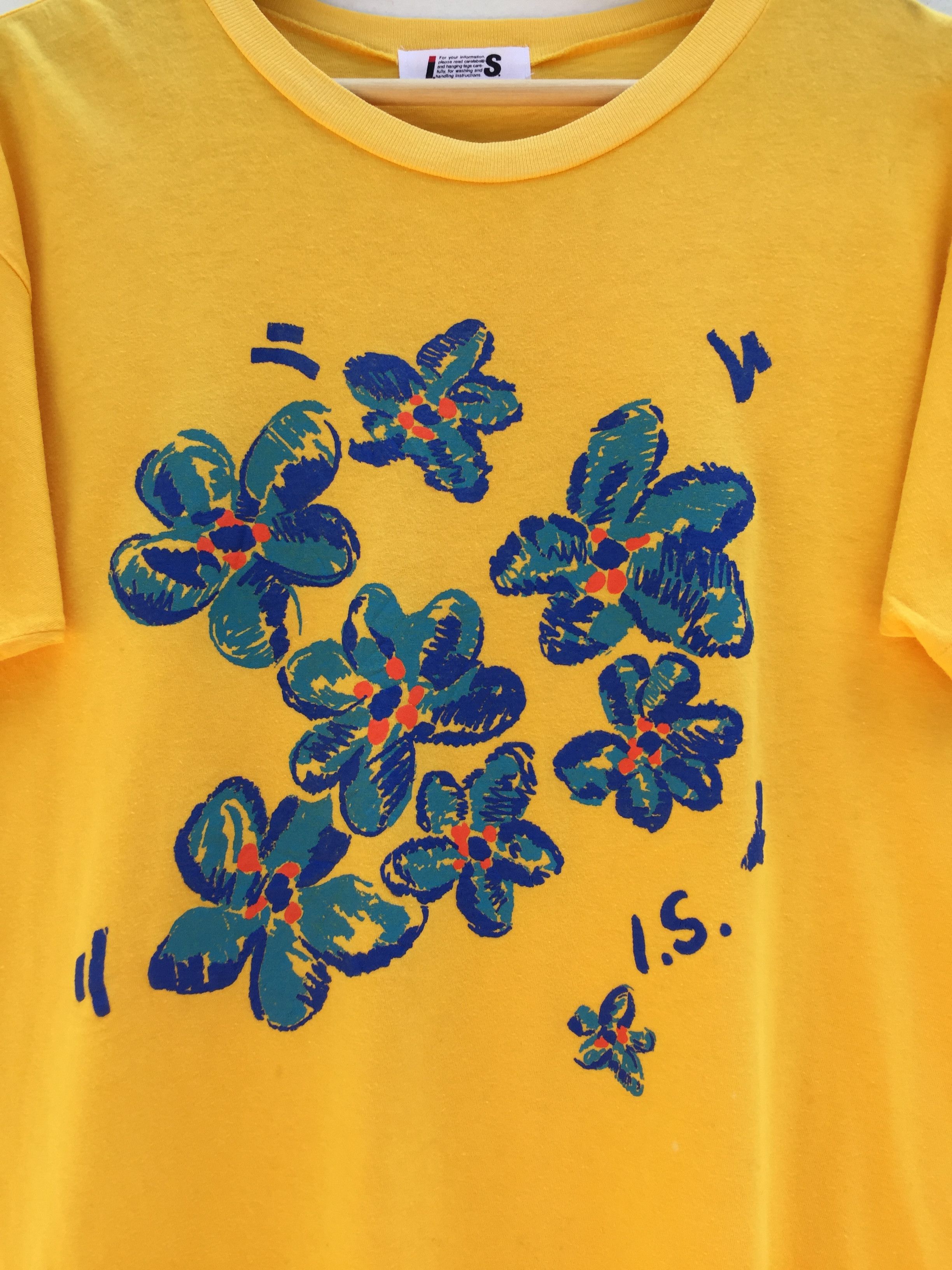 Issey Miyake Issey Miyake x Tsumori Chisato Printed Flowers Logo Tshirt Size US M / EU 48-50 / 2 - 6 Thumbnail