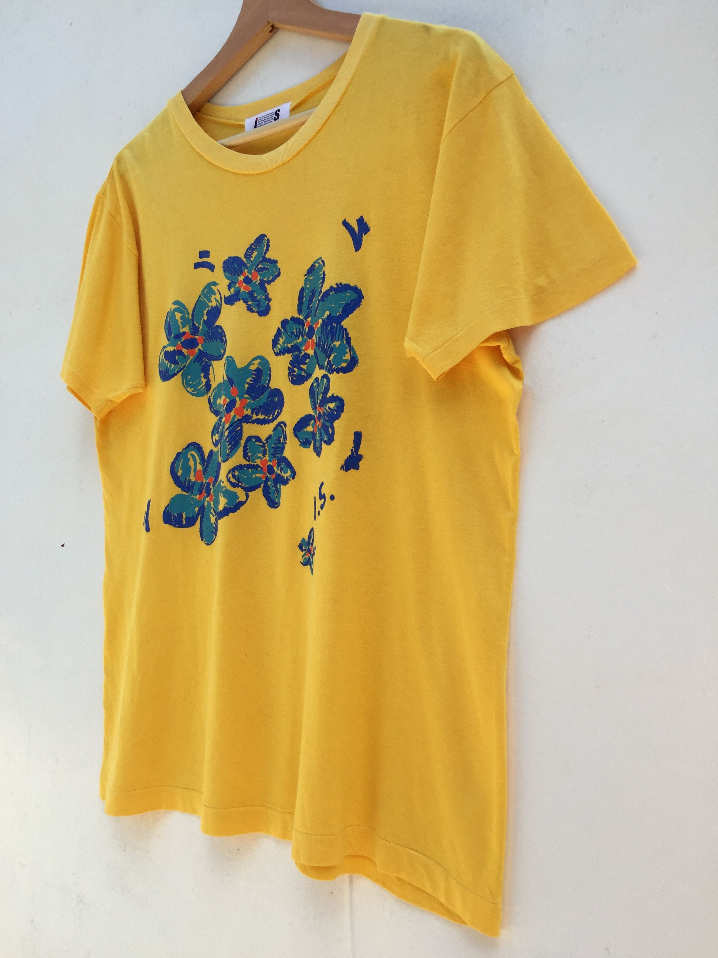 Issey Miyake Issey Miyake x Tsumori Chisato Printed Flowers Logo Tshirt Size US M / EU 48-50 / 2 - 3 Thumbnail