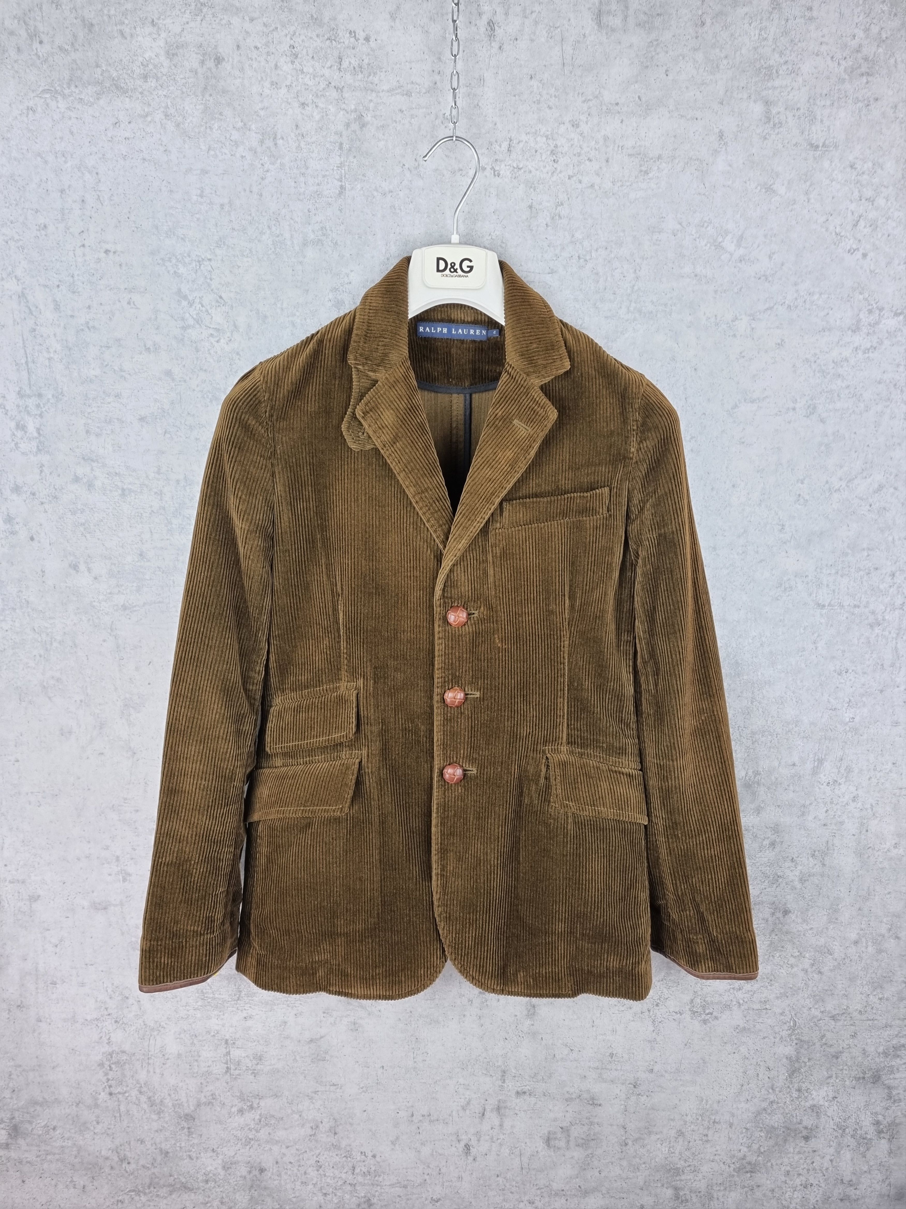 Polo Ralph Lauren 90s Vintage Corduroy RALPH LAUREN Blazer jacket Size US S / EU 44-46 / 1 - 3 Thumbnail