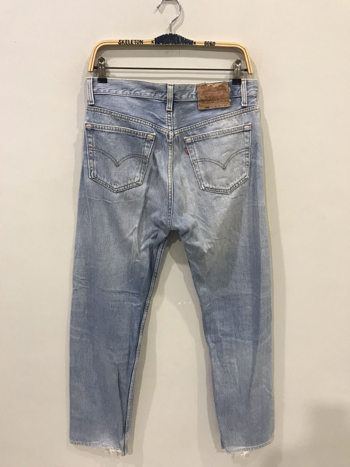 Levi's × Vintage Vintage Levis 501 Light Wash Denim Size US 31 - 8 Thumbnail