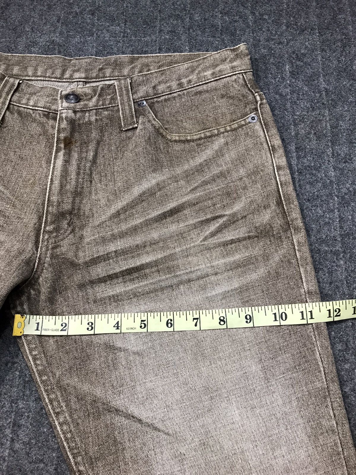 Japanese Brand × Vintage Modern Lovers Distressed Denim Olive Green Jeans Design Size US 32 / EU 48 - 15 Thumbnail