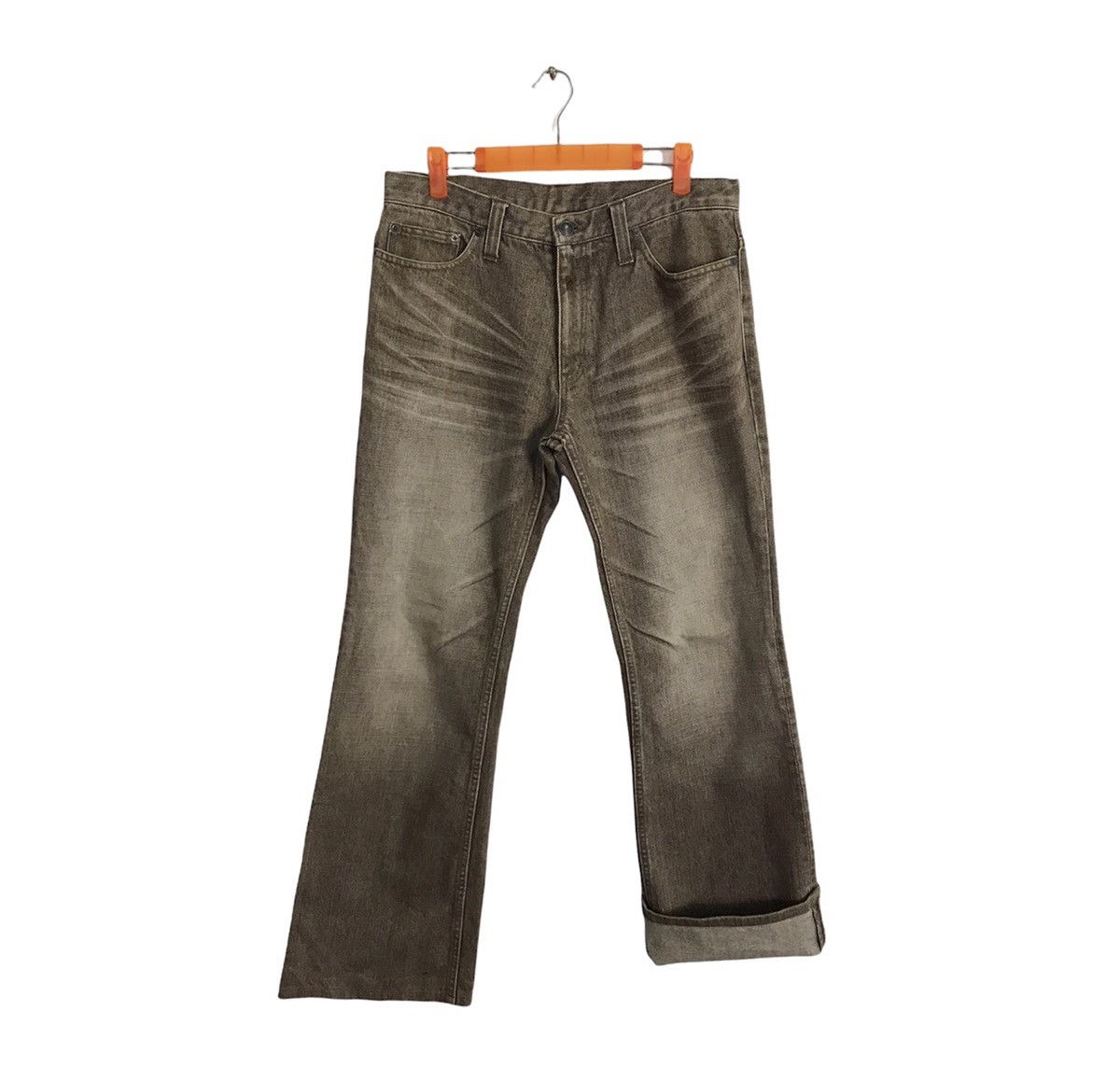 Japanese Brand × Vintage Modern Lovers Distressed Denim Olive Green Jeans Design Size US 32 / EU 48 - 1 Thumbnail