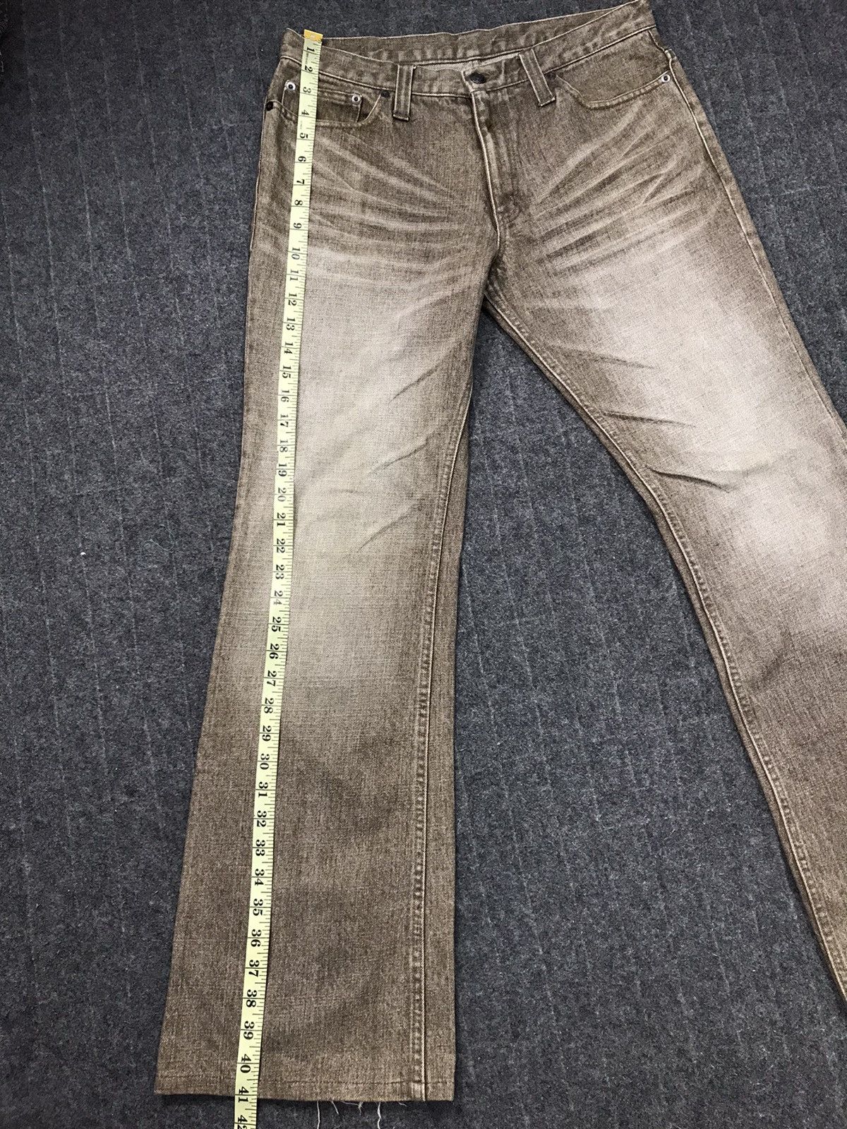 Japanese Brand × Vintage Modern Lovers Distressed Denim Olive Green Jeans Design Size US 32 / EU 48 - 12 Thumbnail