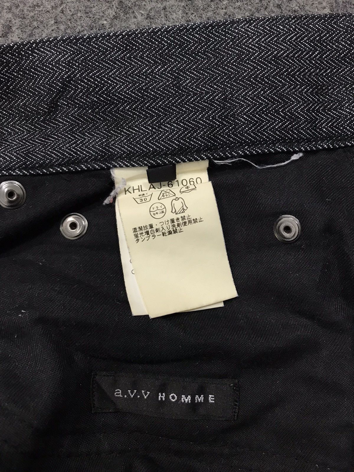 Japanese Brand A.V.V Homme Black Denim Jeans Regular Fit Cut Size 30 Size US 30 / EU 46 - 4 Thumbnail