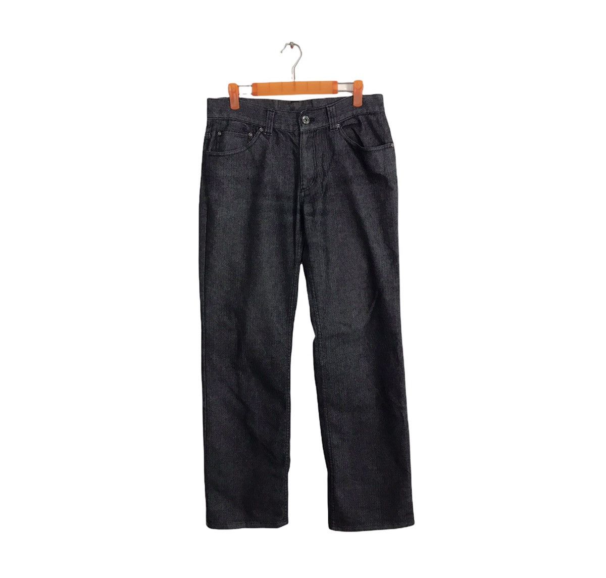 Japanese Brand A.V.V Homme Black Denim Jeans Regular Fit Cut Size 30 Size US 30 / EU 46 - 1 Thumbnail