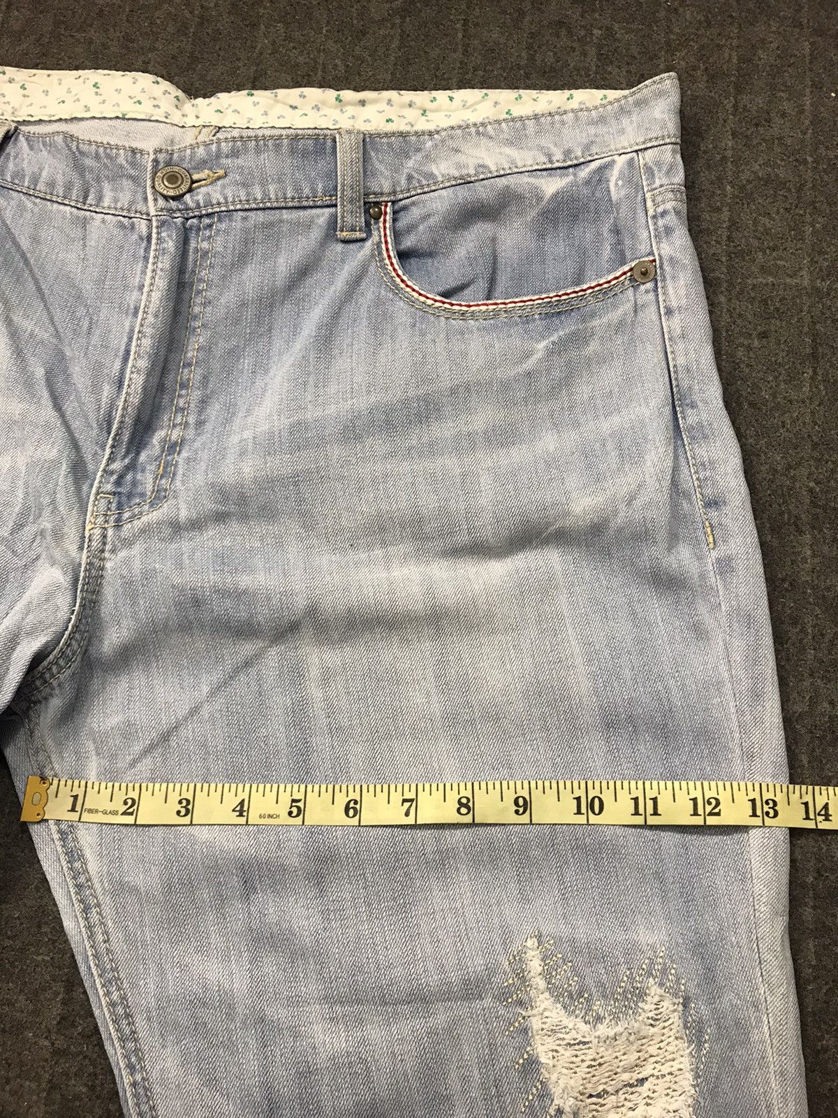Japanese Brand × Vintage Uniqlo Jeans Light Indigo Straight Cut Style Design Size 42 Size US 40 / EU 56 - 12 Thumbnail