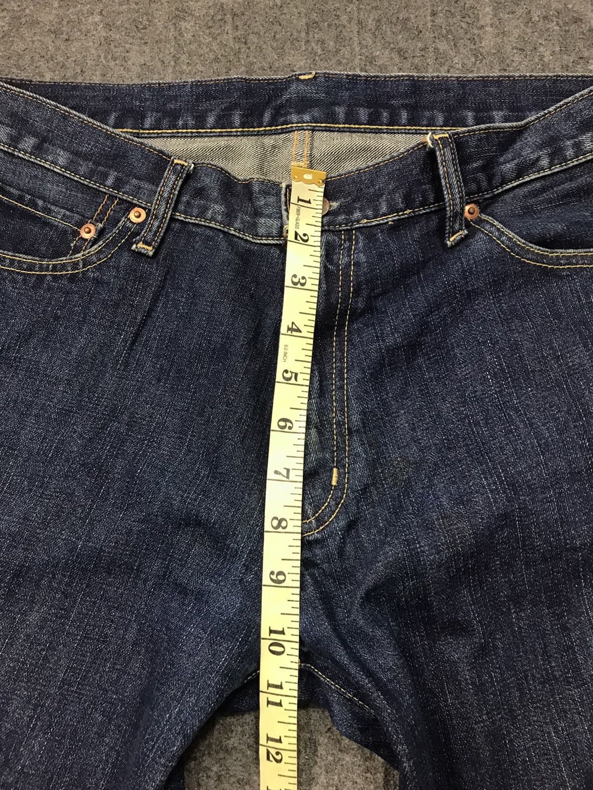 Japanese Brand × Uniqlo Uniqlo S-002 Distressed Denim Jeans Indigo Straight Cut Size US 30 / EU 46 - 13 Thumbnail