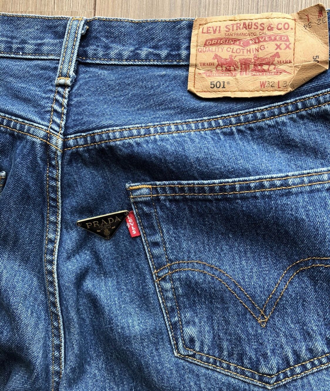 Levi's × Vintage Vintage Classic Levis Strauss 501 blue denim jeans 👖 Size US 32 / EU 48 - 10 Thumbnail