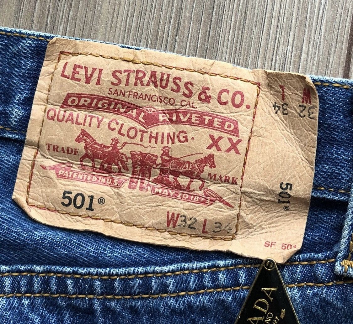 Levi's × Vintage Vintage Classic Levis Strauss 501 blue denim jeans 👖 Size US 32 / EU 48 - 11 Thumbnail