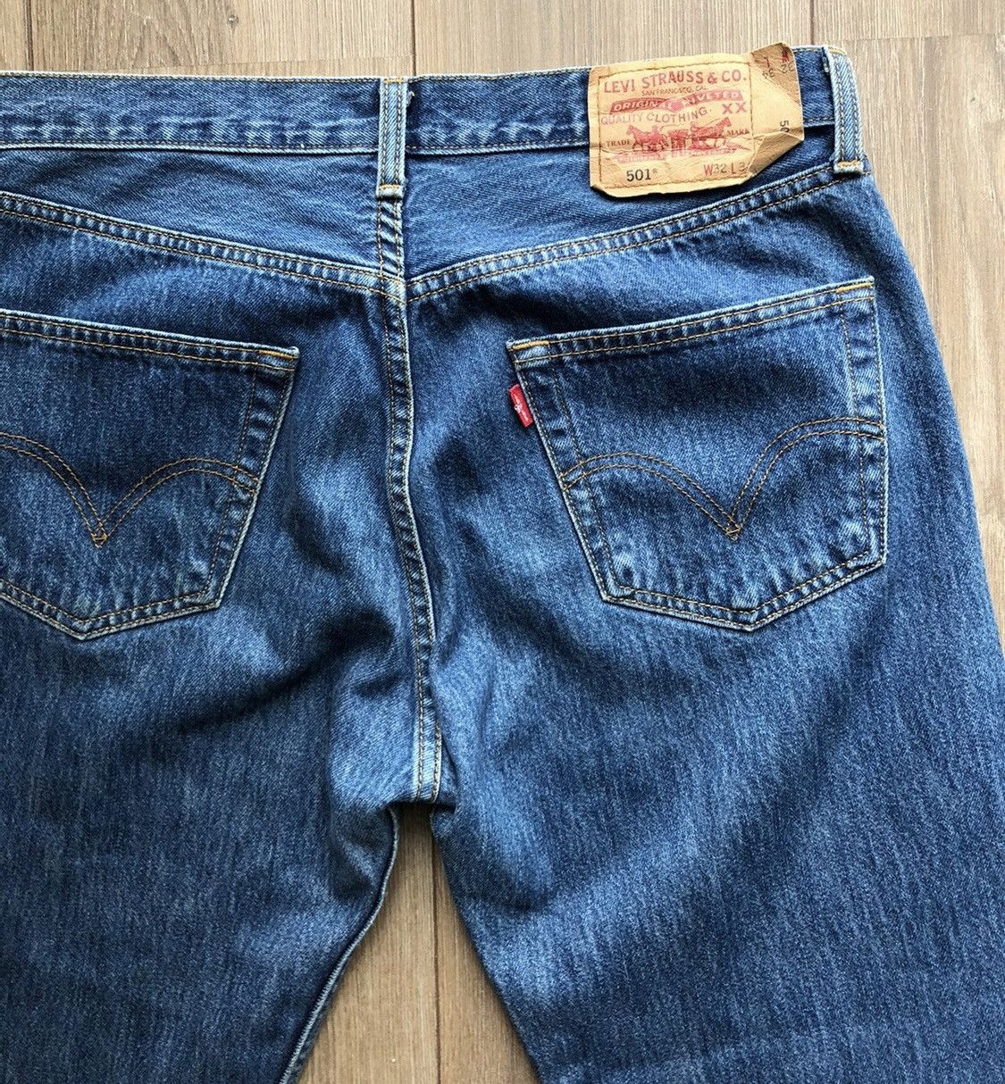 Levi's × Vintage Vintage Classic Levis Strauss 501 blue denim jeans 👖 Size US 32 / EU 48 - 9 Thumbnail