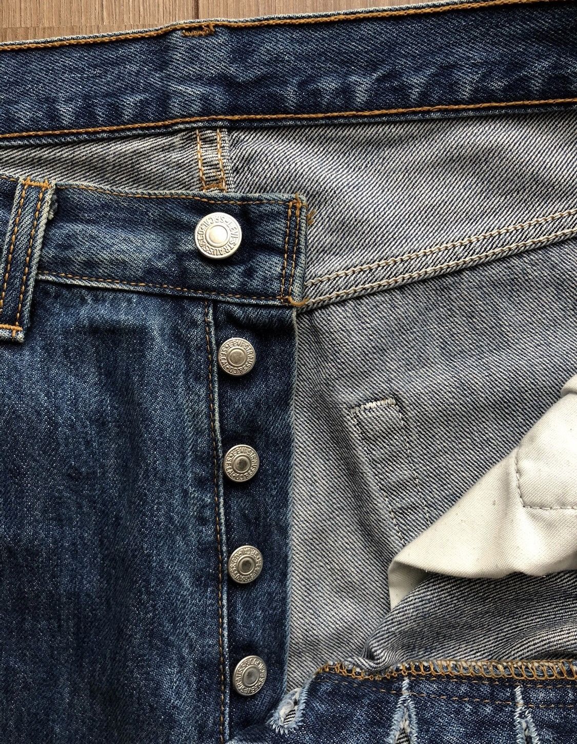Levi's × Vintage Vintage Classic Levis Strauss 501 blue denim jeans 👖 Size US 32 / EU 48 - 6 Thumbnail