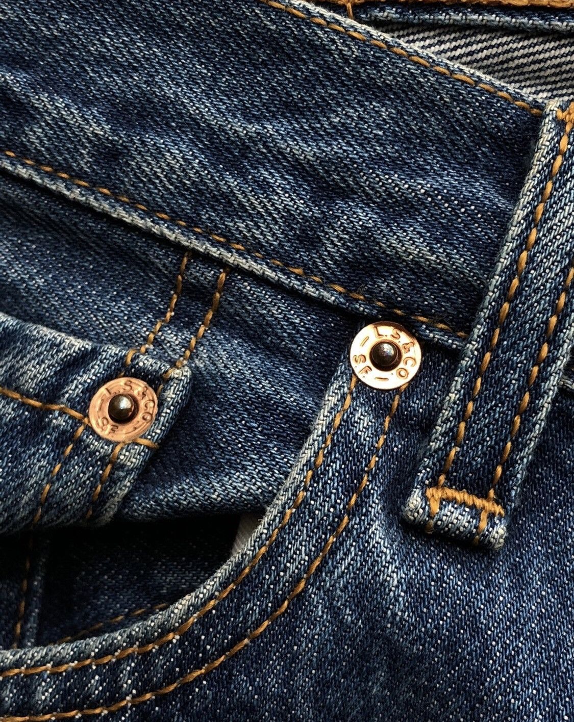 Levi's × Vintage Vintage Classic Levis Strauss 501 blue denim jeans 👖 Size US 32 / EU 48 - 5 Thumbnail