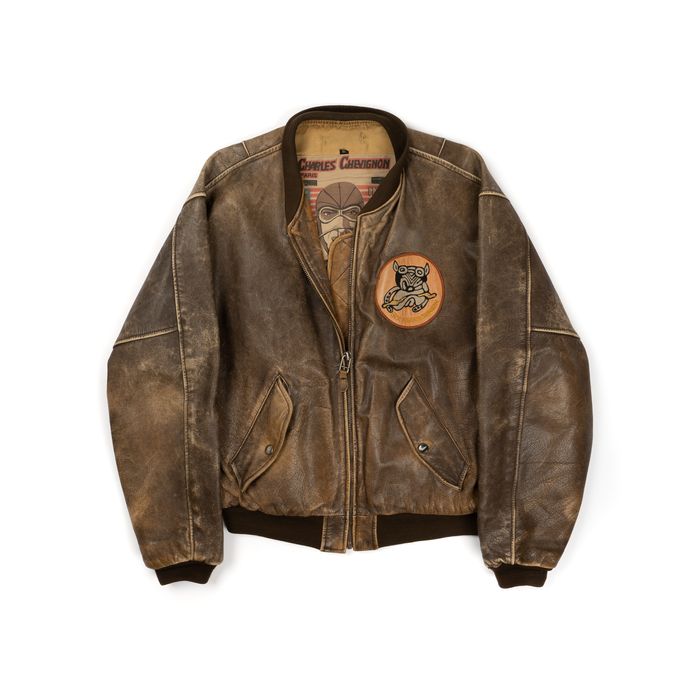 Leather & Suede Chevron Jacket main image 1