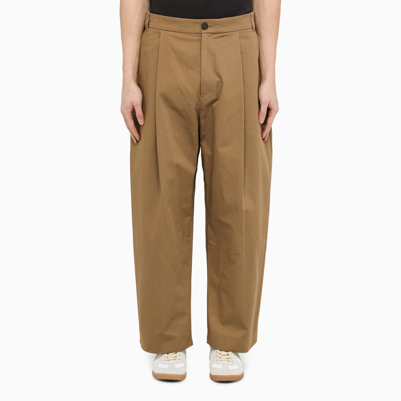 image of Studio Nicholson O1D2Blof0623 Trouser In Brown, Men's (Size 32)