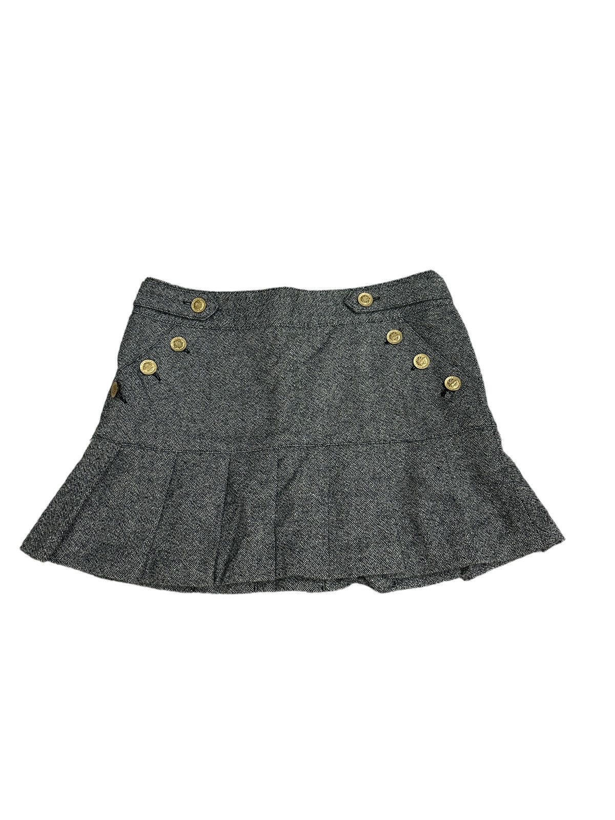 image of Cecil Mcbee Pleated Skirt in Grey, Women's (Size 29)