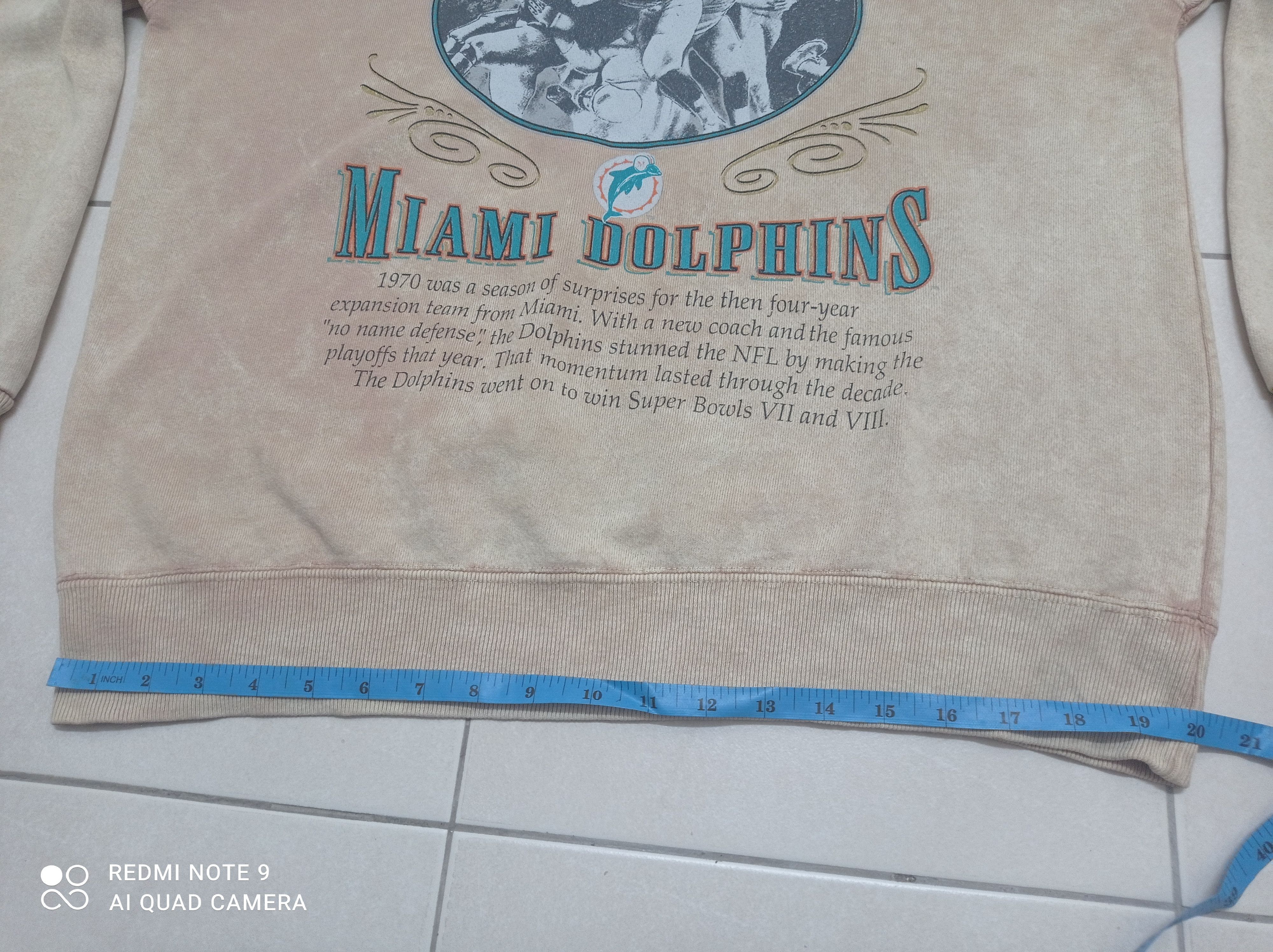 All Sport × Vintage 🔥Vintage NFL Miami dolphins sweatshirts Cool style 🔥 Size US L / EU 52-54 / 3 - 9 Thumbnail