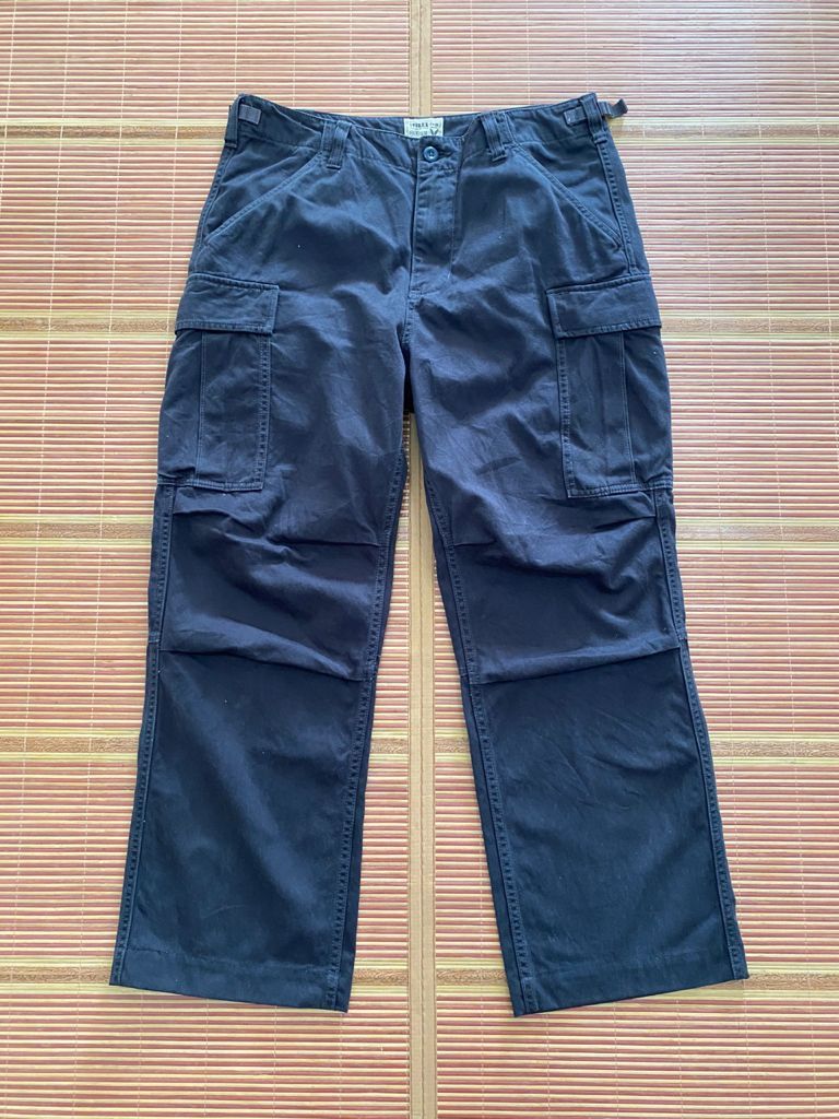 Avirex RARE🔥 Black Cargo Pants Multi Pocket Bondage Parachute Size US 35 - 1 Thumbnail