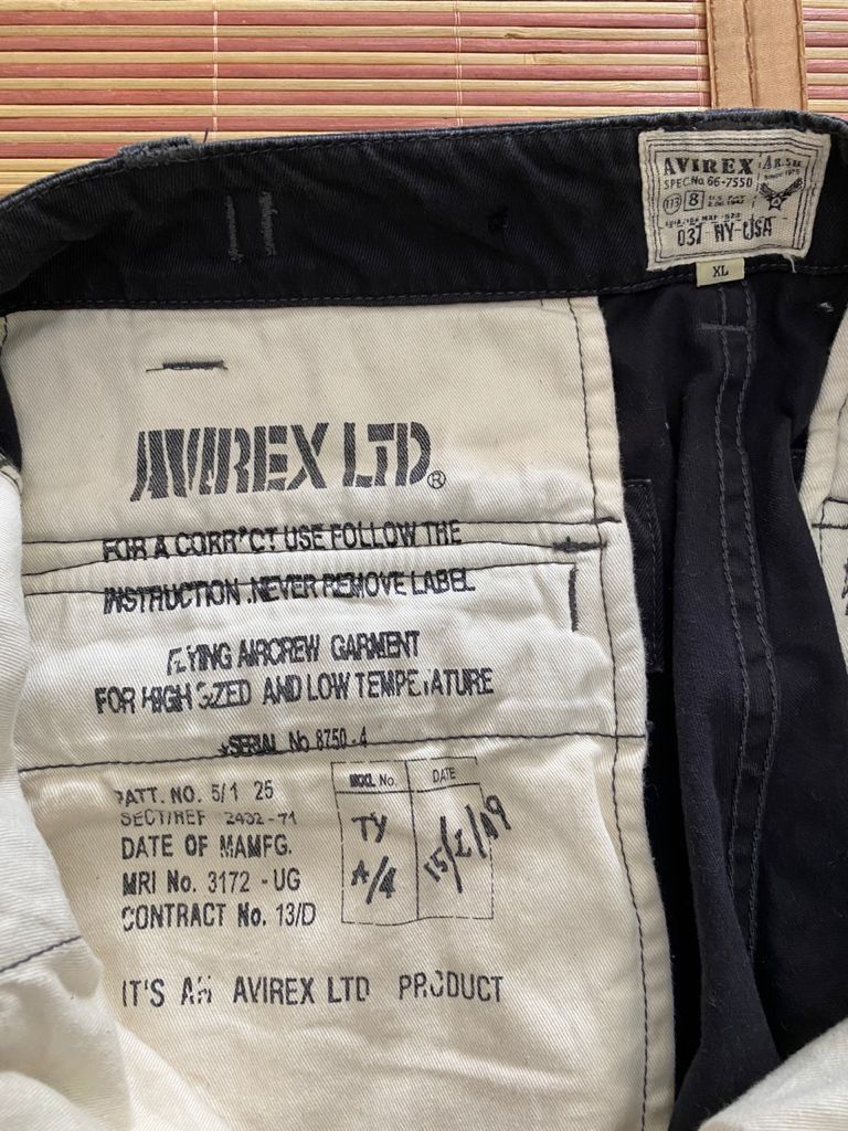 Avirex RARE🔥 Black Cargo Pants Multi Pocket Bondage Parachute Size US 35 - 9 Thumbnail