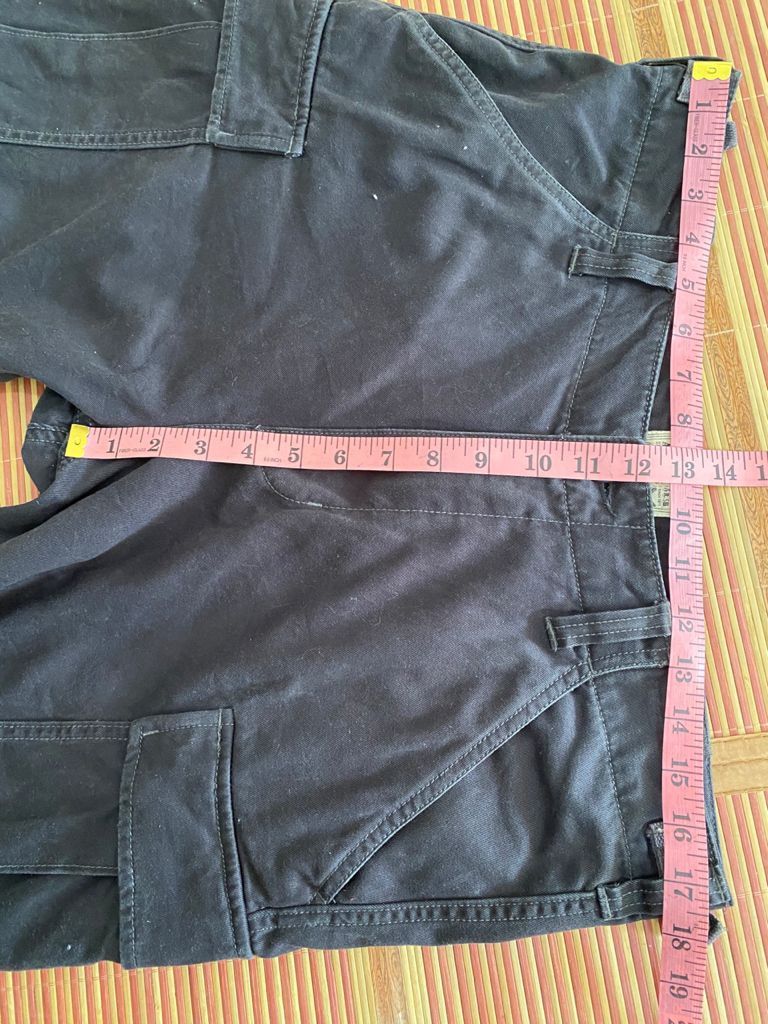 Avirex RARE🔥 Black Cargo Pants Multi Pocket Bondage Parachute Size US 35 - 14 Thumbnail