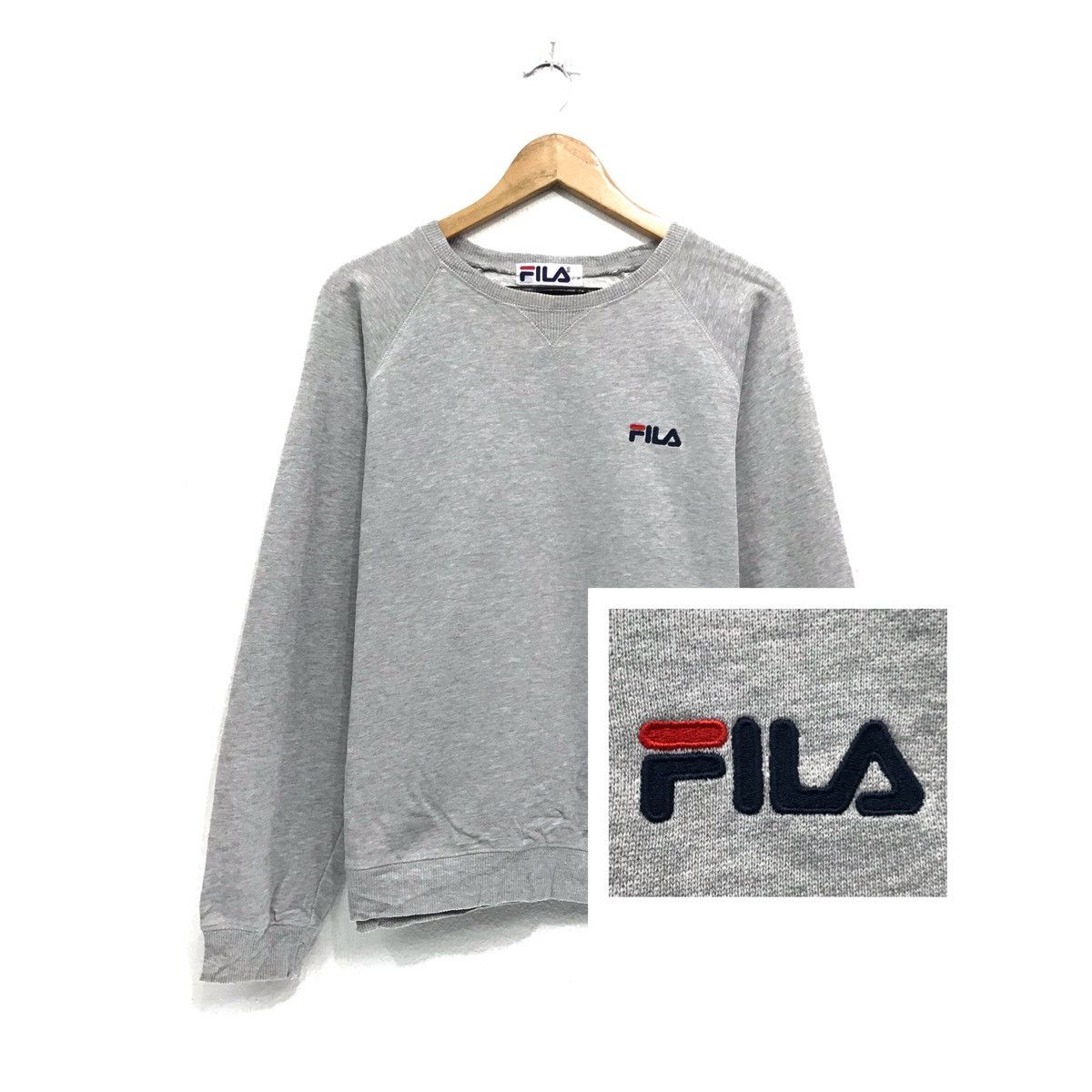 Fila × Japanese Brand × Vintage Vintage Fila Sweatshirt Fila Crewneck Fila Biglogo Fila Size US M / EU 48-50 / 2 - 1 Thumbnail