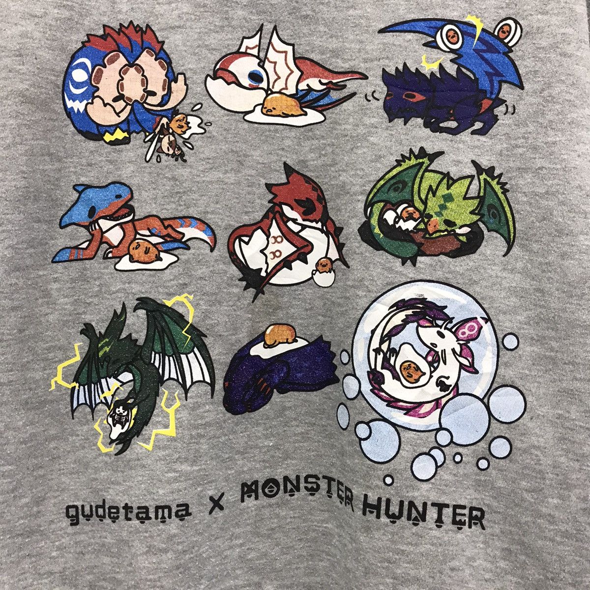 Cartoon Network × Japanese Brand × Vintage Gudetama X Monster Hunter Sweatshirt Hoodies Big Logo Size US M / EU 48-50 / 2 - 2 Thumbnail