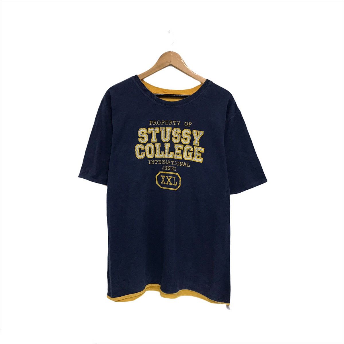 Vintage Reversible Stussy CrewNeck Big Logo Stussy College