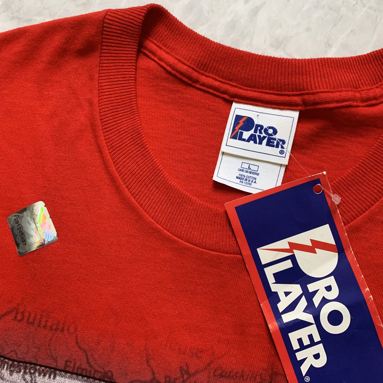 NBA × Pro Player × Vintage DS VTG 90s NBA ALLEN IVERSON 76ERS PRO PLAYER T-SHIRT Size US L / EU 52-54 / 3 - 3 Thumbnail