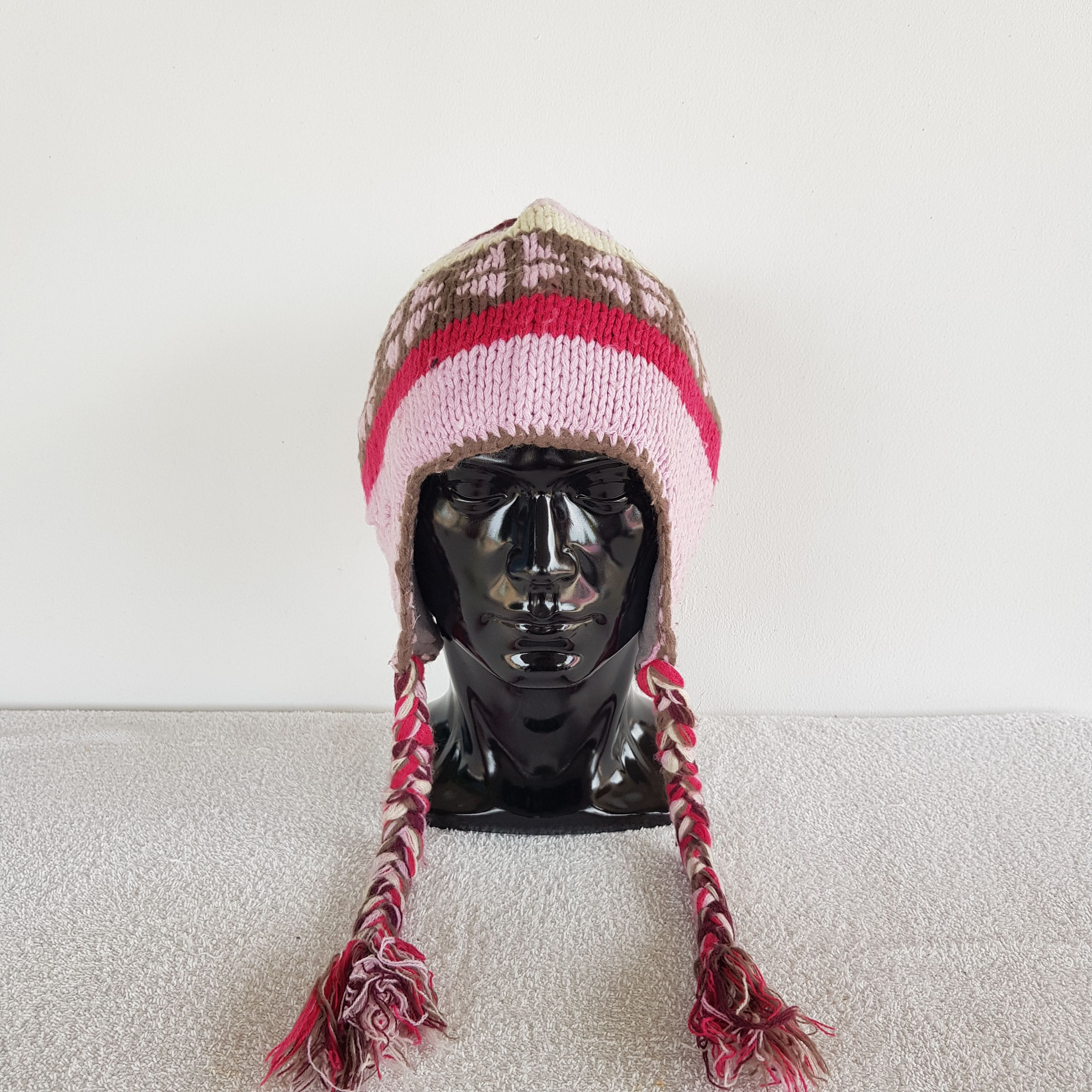 If Six Was Nine × Japanese Brand × Vintage Vintage Knitted Crochet Beanie Snow Cap Japanese Hats Size ONE SIZE - 2 Thumbnail