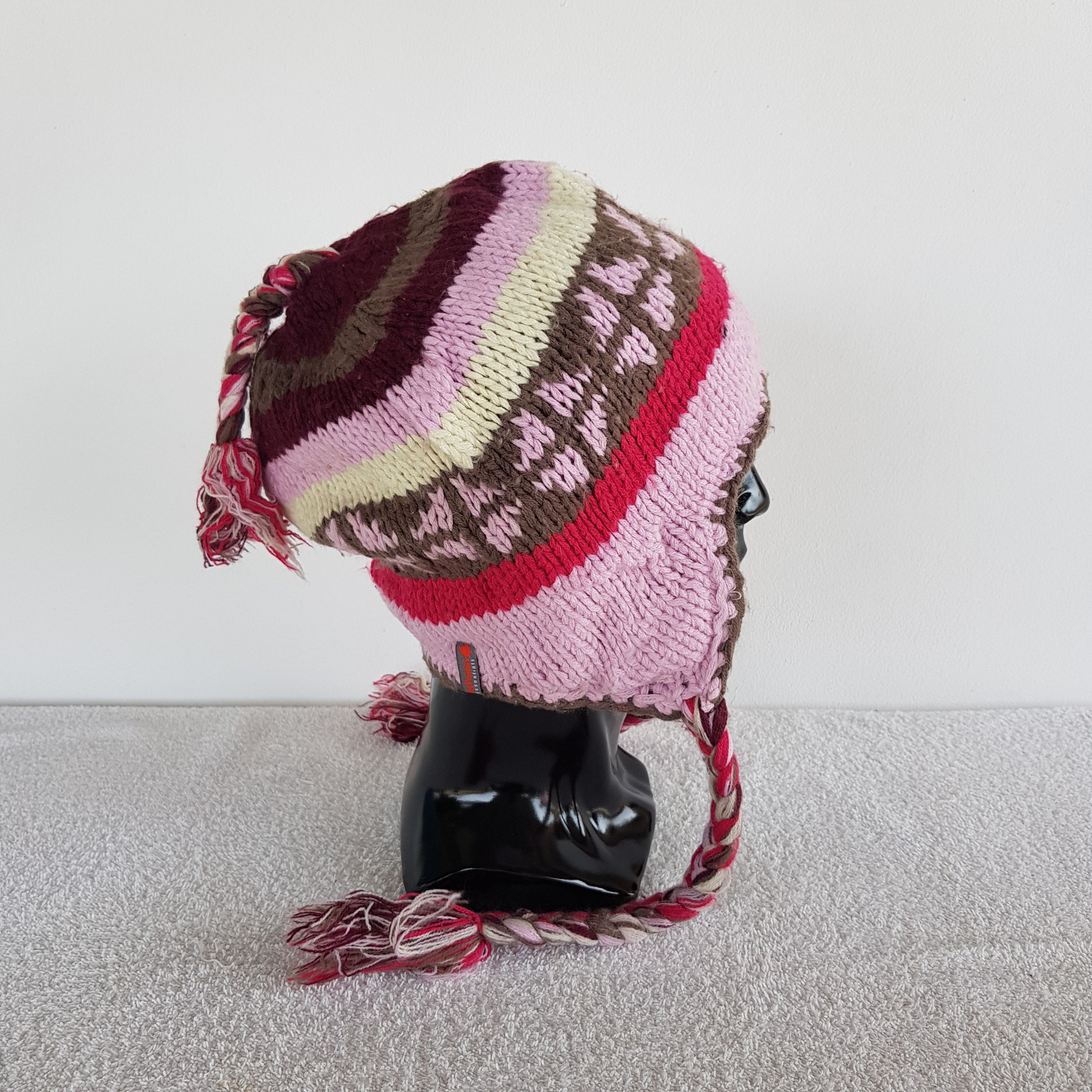 If Six Was Nine × Japanese Brand × Vintage Vintage Knitted Crochet Beanie Snow Cap Japanese Hats Size ONE SIZE - 3 Thumbnail