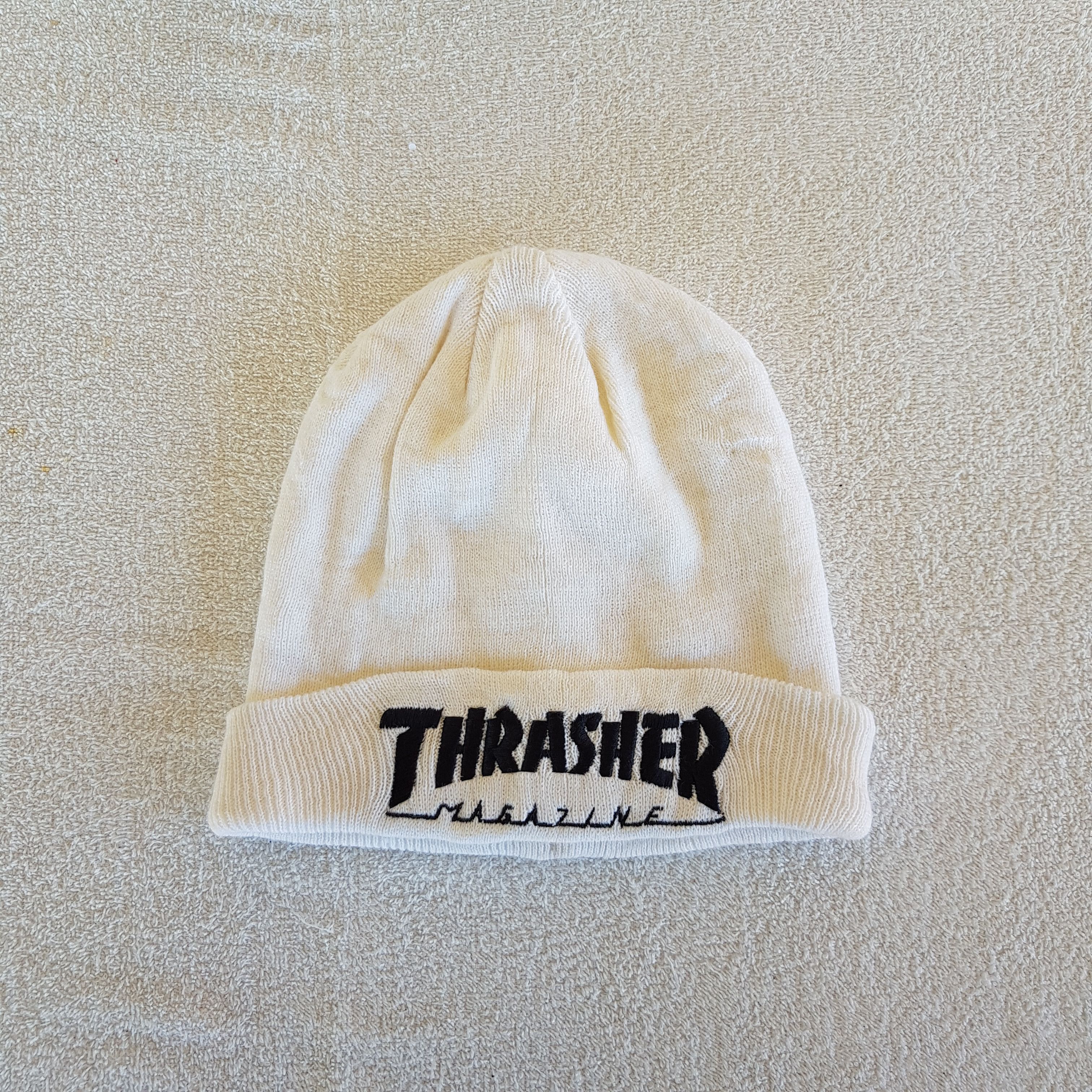 Vintage Thrasher Beanie Snow Cap Skateboarding Hats - AC10751. Size ONE SIZE - 5 Thumbnail