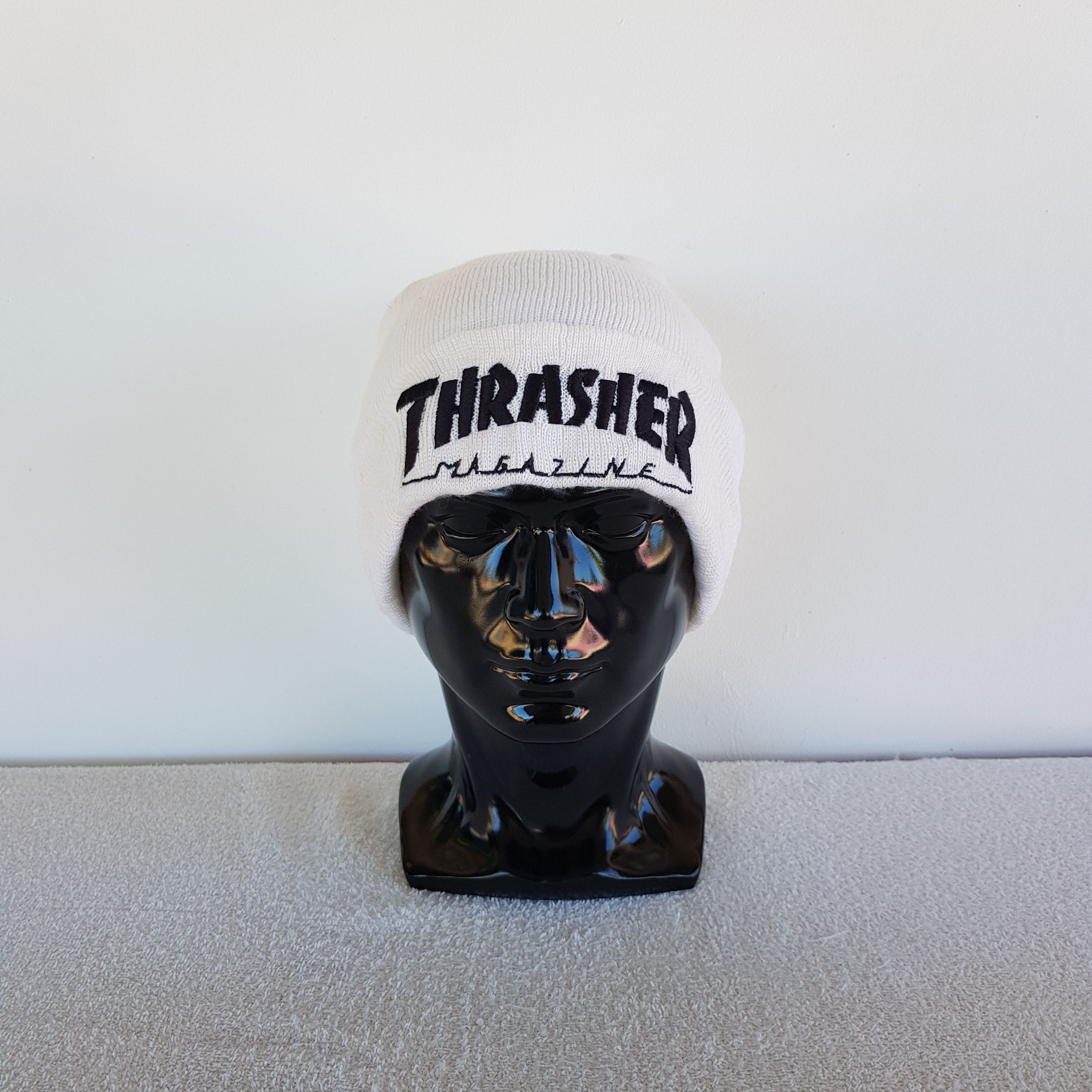 Vintage Thrasher Beanie Snow Cap Skateboarding Hats - AC10751. Size ONE SIZE - 1 Thumbnail