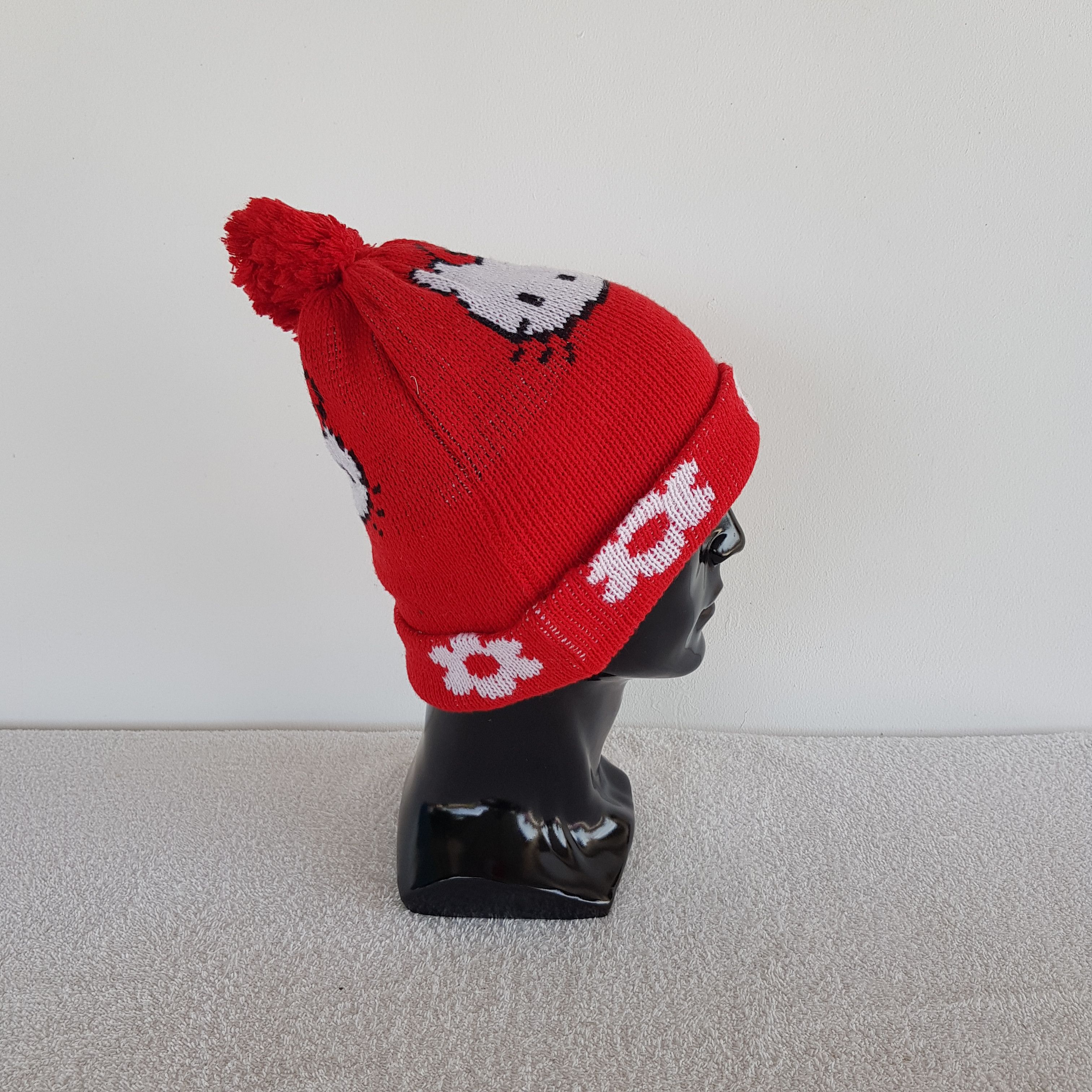 Japanese Brand Vintage Hello Kitty Beanie Snow Cap Knitted Cartoon Hats Size ONE SIZE - 3 Thumbnail