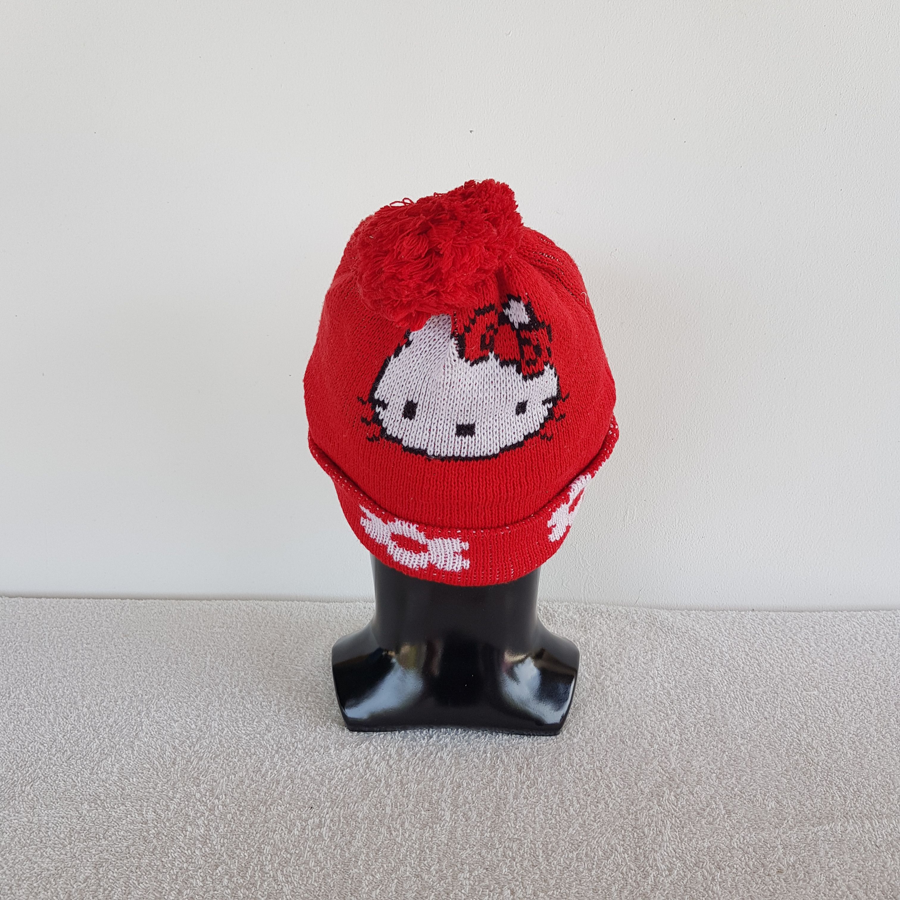 Japanese Brand Vintage Hello Kitty Beanie Snow Cap Knitted Cartoon Hats Size ONE SIZE - 4 Thumbnail