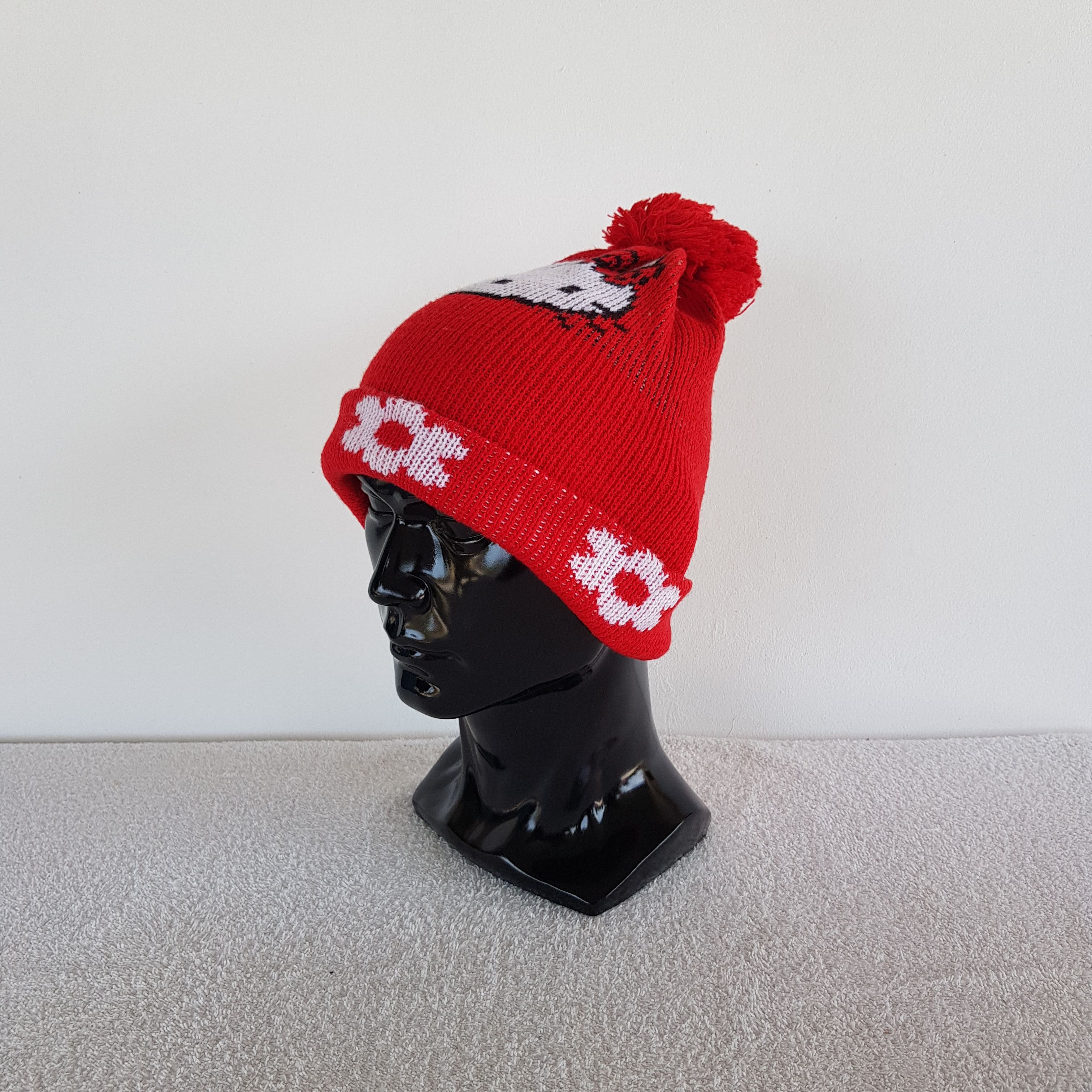 Japanese Brand Vintage Hello Kitty Beanie Snow Cap Knitted Cartoon Hats Size ONE SIZE - 1 Thumbnail
