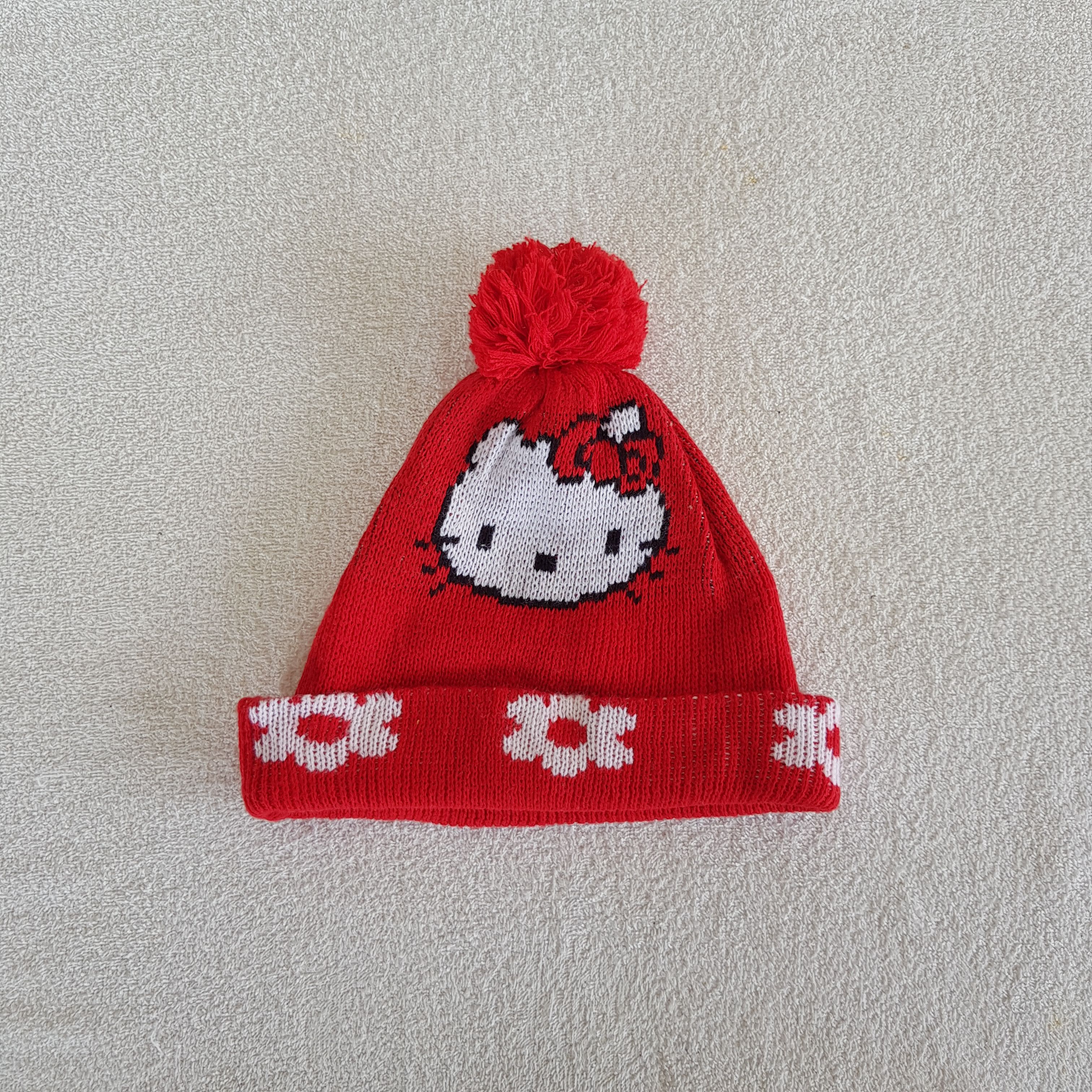 Japanese Brand Vintage Hello Kitty Beanie Snow Cap Knitted Cartoon Hats Size ONE SIZE - 6 Thumbnail