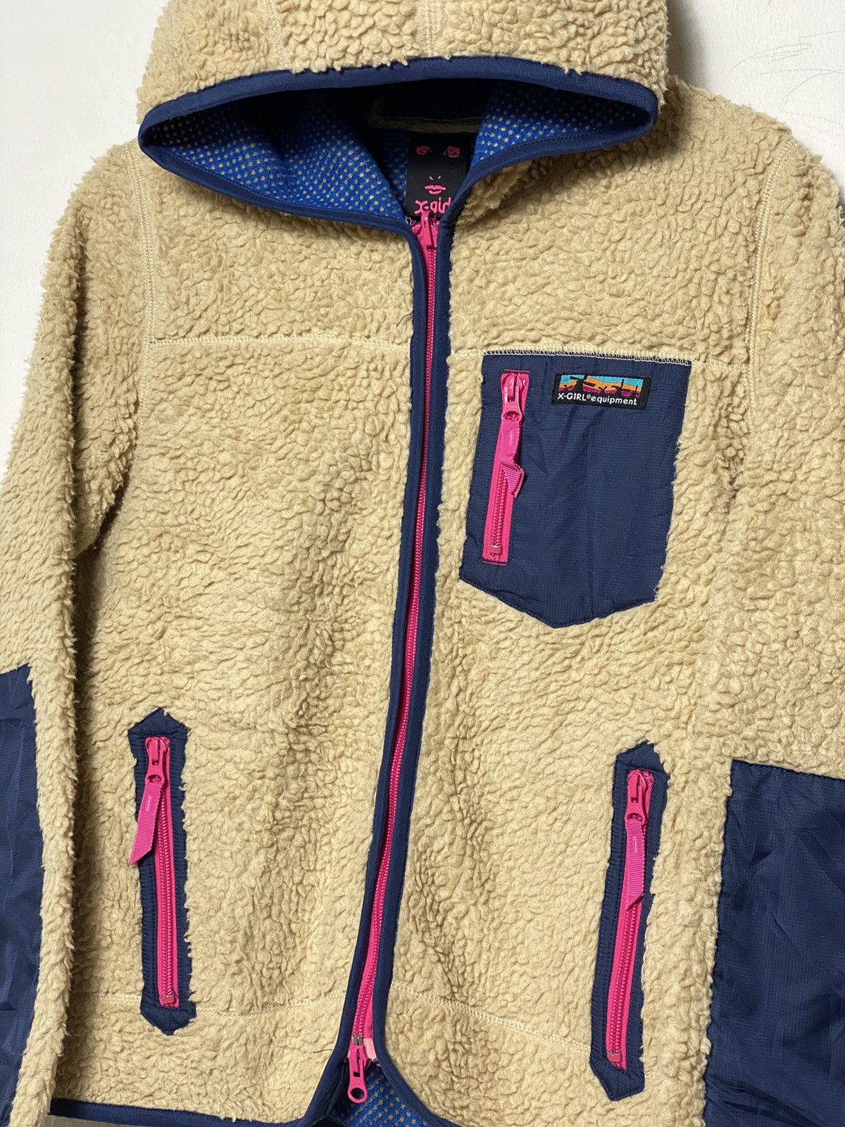Japanese Brand × Vintage Vintage Xgirl Deep Pile Fleece Jacket Hoodies / Patagonia Size US S / EU 44-46 / 1 - 2 Thumbnail