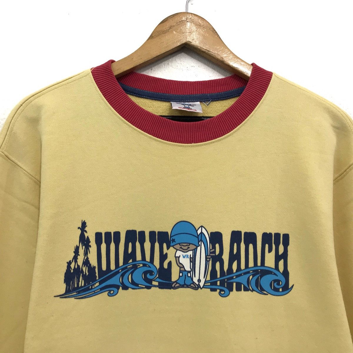 Japanese Brand Vintage Wave Ranch Sweatshirt Biglogo Spellout Wave Ranch Size US M / EU 48-50 / 2 - 5 Thumbnail