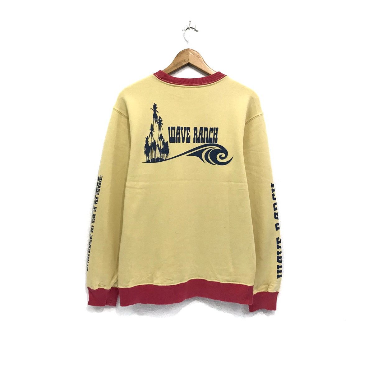Japanese Brand Vintage Wave Ranch Sweatshirt Biglogo Spellout Wave Ranch Size US M / EU 48-50 / 2 - 2 Thumbnail
