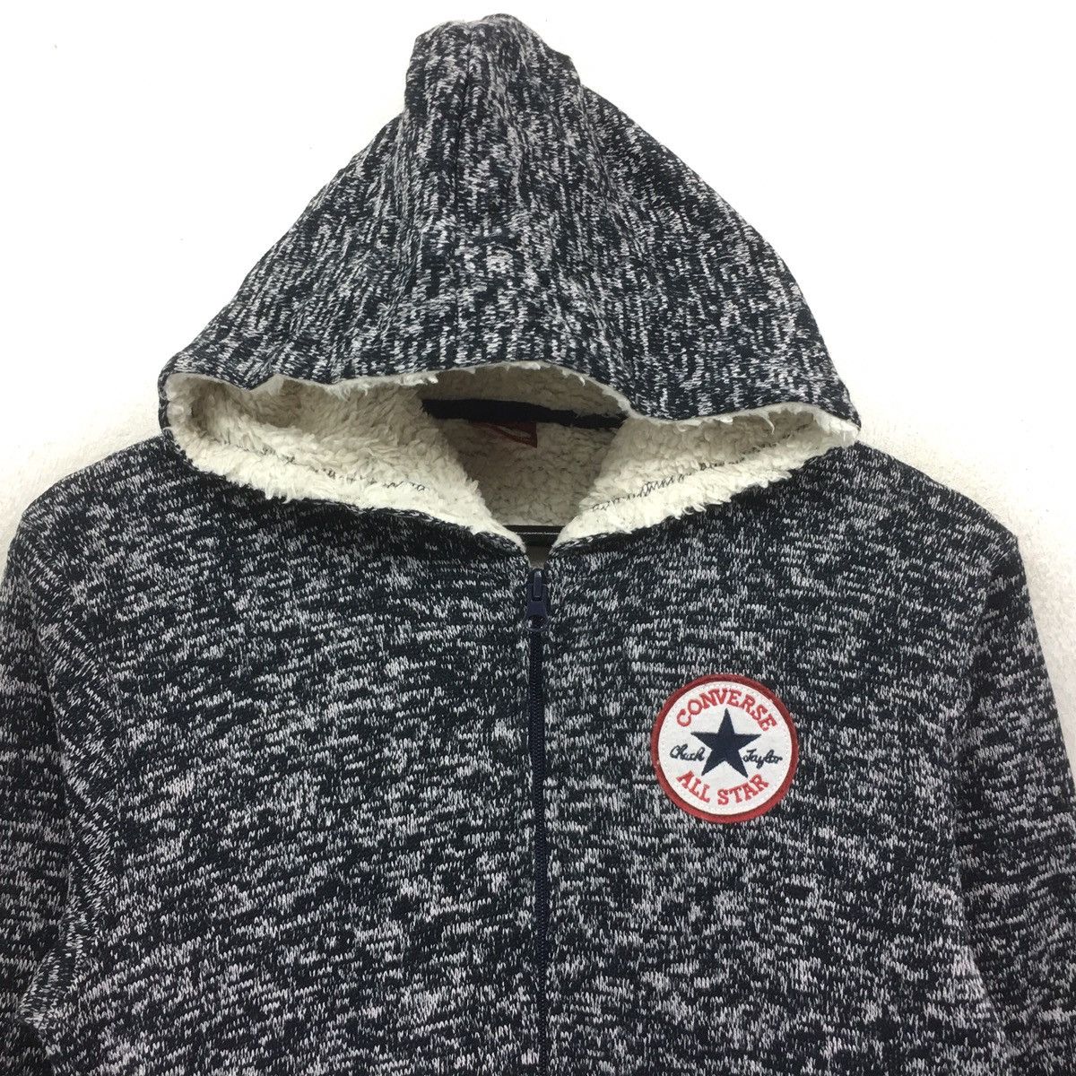 Converse × Vintage Converse Hoodies SweatshirtZipper Spellout CONVERSE AllStar Size US XS / EU 42 / 0 - 3 Thumbnail
